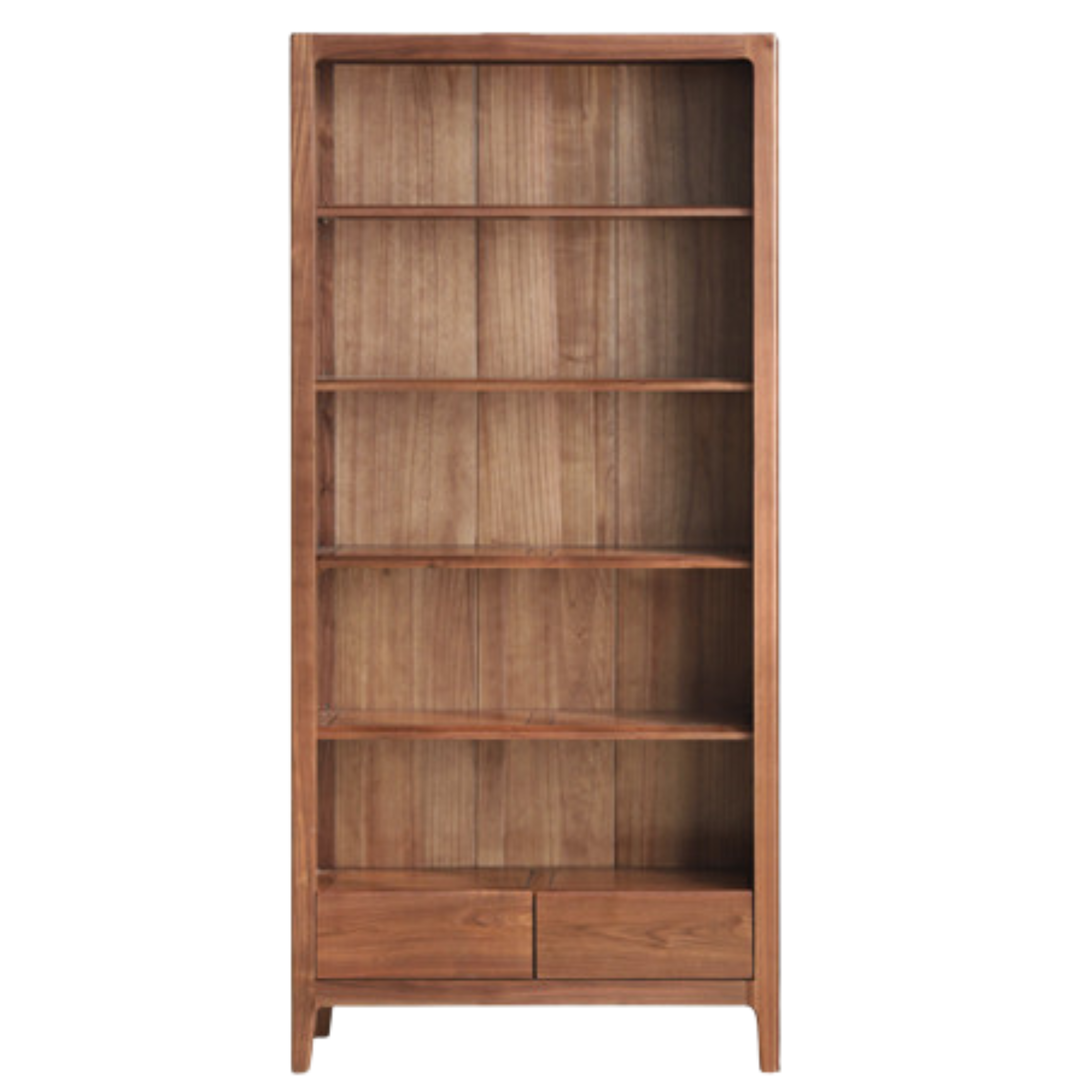 Premium Black Walnut Solid Wood Bookcase - Customizable Modular Bookshelf for Home Office, Living Room & Library Storage | Durable & Stylish Furniture for Books, Decor & Display