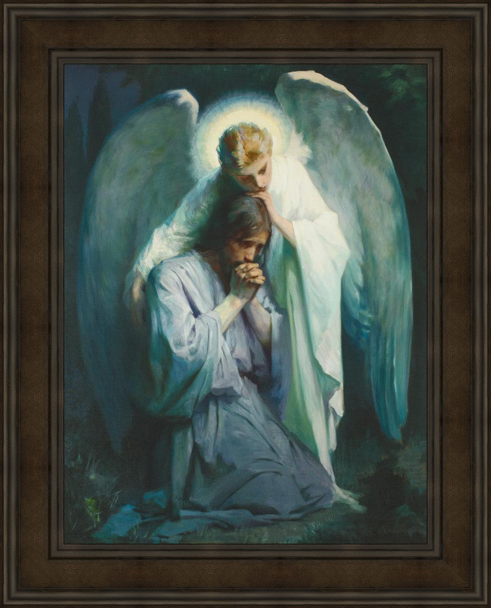 Agony in the Garden - Religious Art Print - Biblical Wall Decor for Home, Church & Office - Jesus Christ Prayer Scene - Christian Gift Idea
