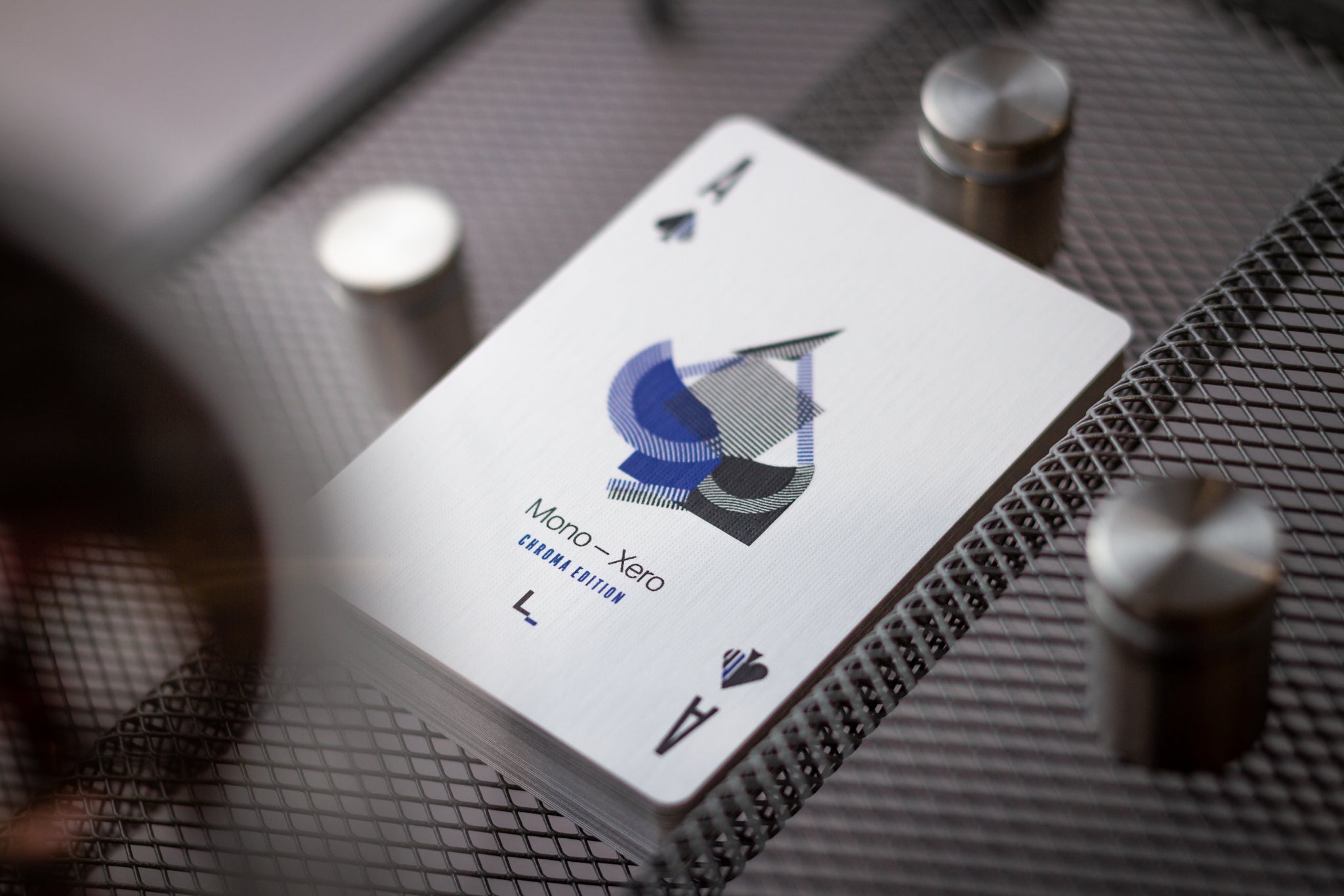 Premium Mono Xero Chroma Edition Blue Playing Cards - Elegant Design for Magic Tricks, Poker Games & Collectors | Perfect for Cardistry, Poker Nights & Gifts