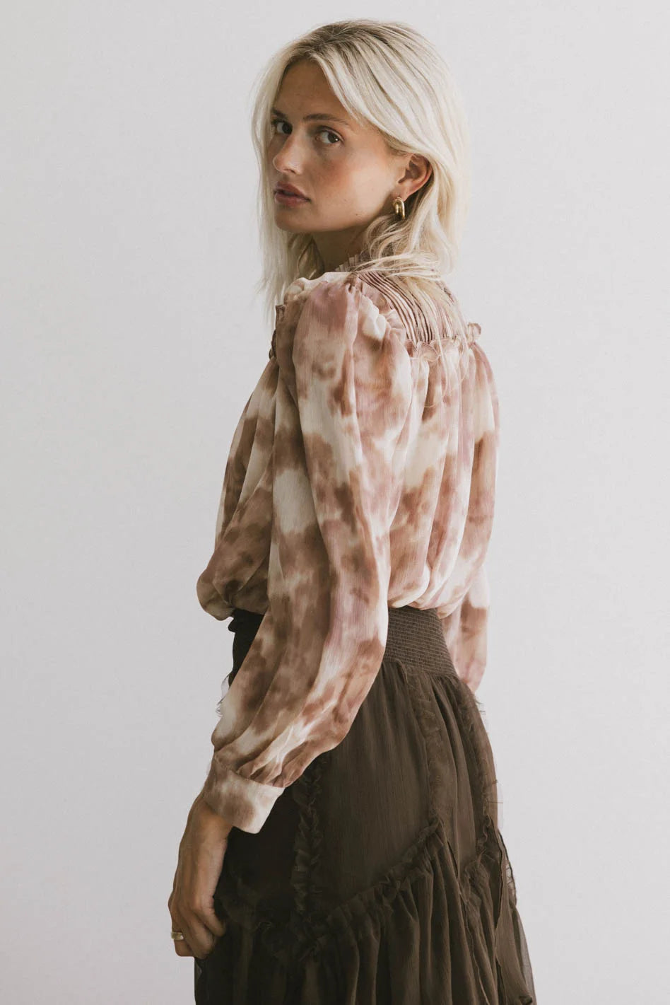 Kennedy Pleated Blouse for Women | Elegant Office & Party Tops | Final Sale | Perfect for Work, Date Night & Special Occasions