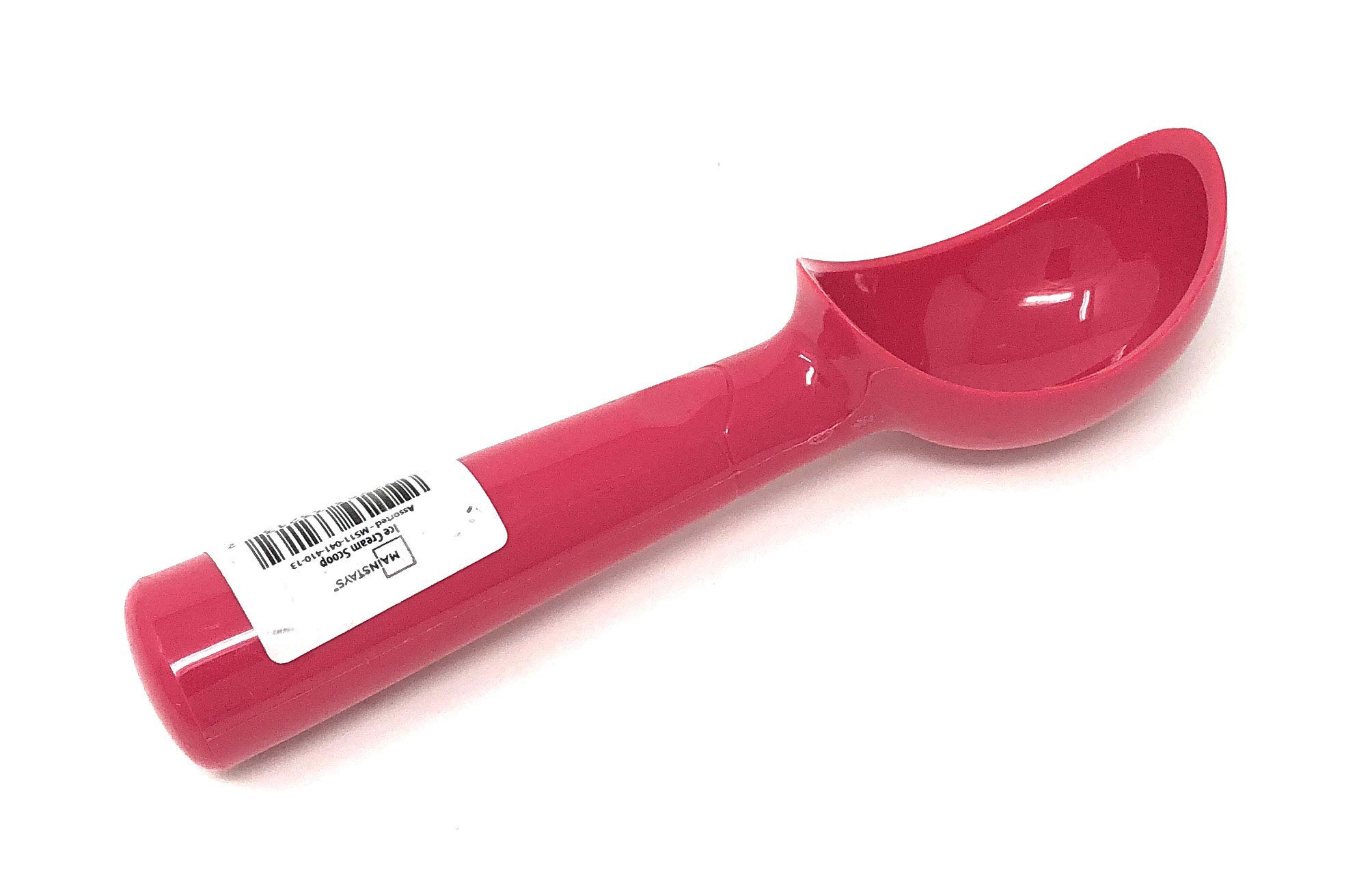 Mainstays Pink Ice Cream Scoop - Durable Stainless Steel Scooper for Perfect Ice Cream Balls - Ideal for Parties, Desserts & Home Use