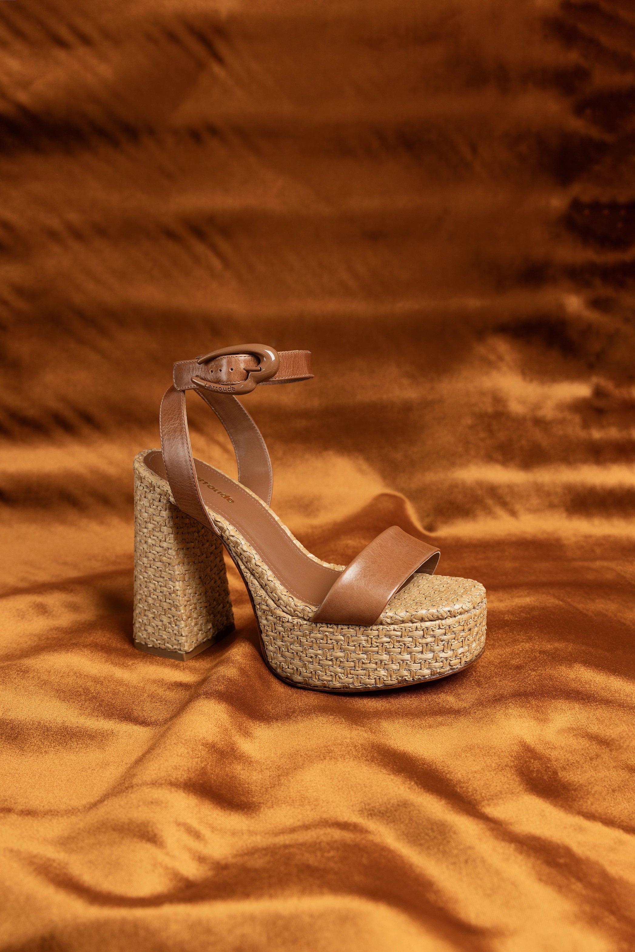 Dolly Verona Sandal - Women's Caramel Leather & Natural Raffia Summer Sandals | Comfortable Casual Shoes for Beach, Vacation & Everyday Wear