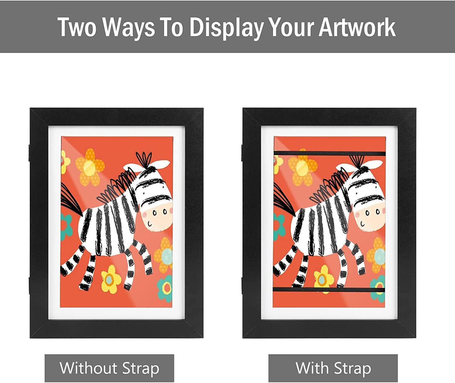 Kids Art Frames - Front Opening A4 Display for Drawings & Crafts | School & Home Decor
