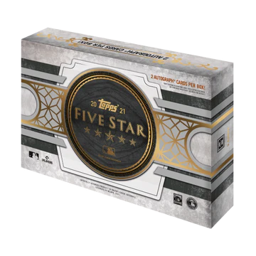 2021 Topps Five Star Baseball Hobby Box - Premium Baseball Trading Cards Collection for Collectors & Investors - Perfect for Sports Memorabilia Enthusiasts & Gift Giving
