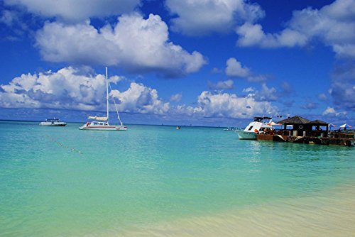 20x30 Inch Laminated Aruba Caribbean Travel Poster - Vibrant Colors & Durable Print for Wall Decor | Perfect for Beach House, Office, or Travel Enthusiast's Room