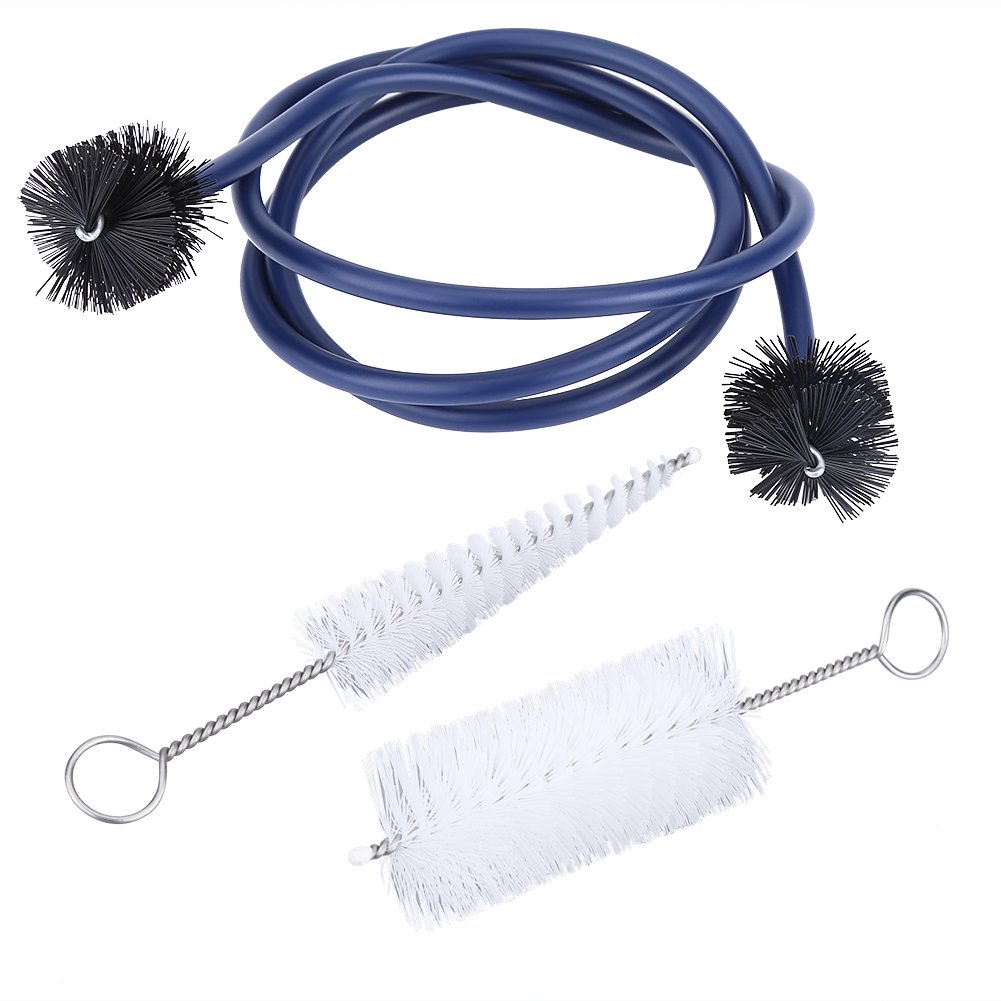 Tosuny Trumpet Cleaning Brushes Set Kit - 3-Piece Brass Instrument Maintenance Tools with Metal Handles for Trumpet, Cornet & Flugelhorn Care | Perfect for Musicians, Band Students & Professional Cleanings