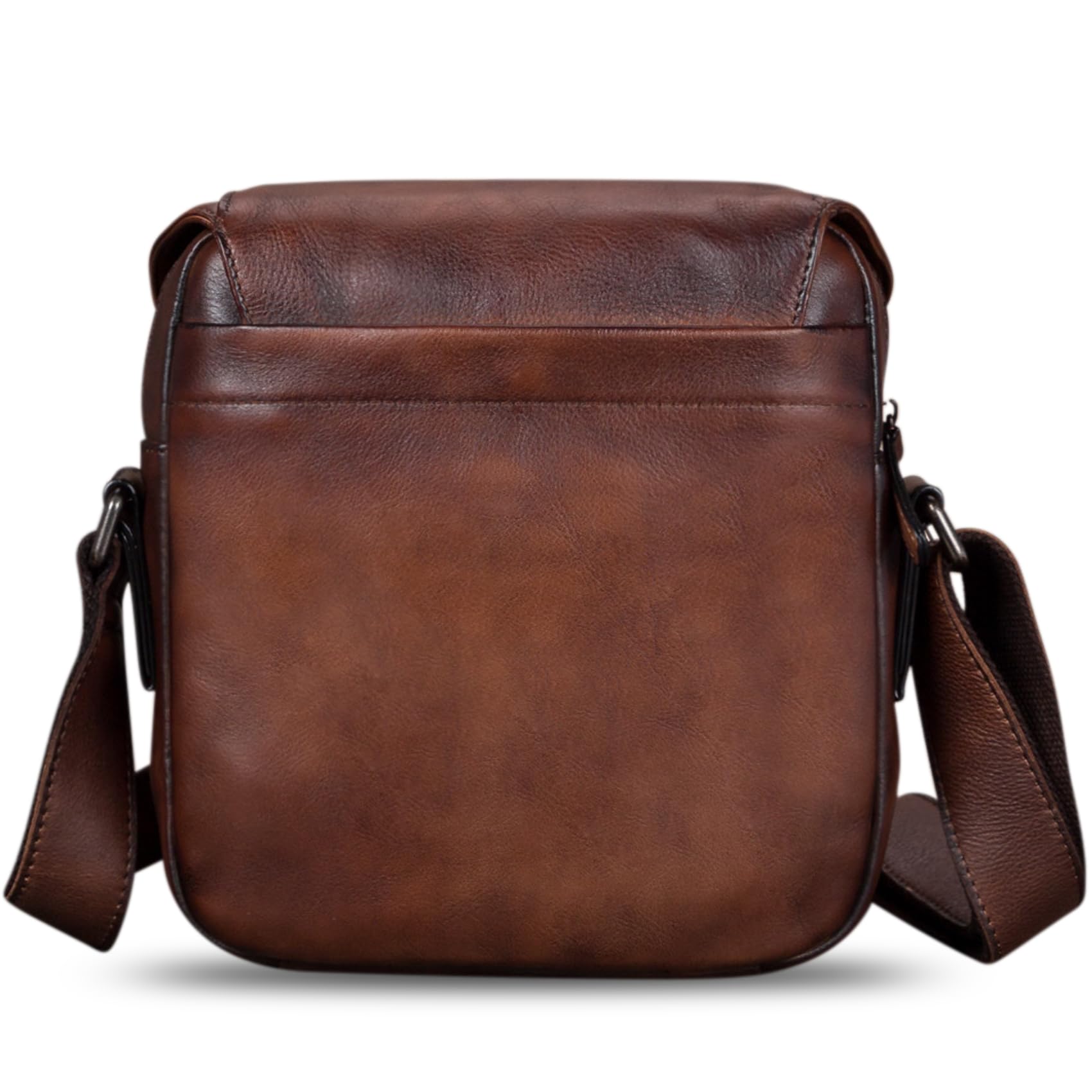 Genuine Leather Messenger Bag for Men - Crossbody Shoulder Satchel Bag - Business Work & Casual Daypack - Perfect for Office, Travel & Daily Commute