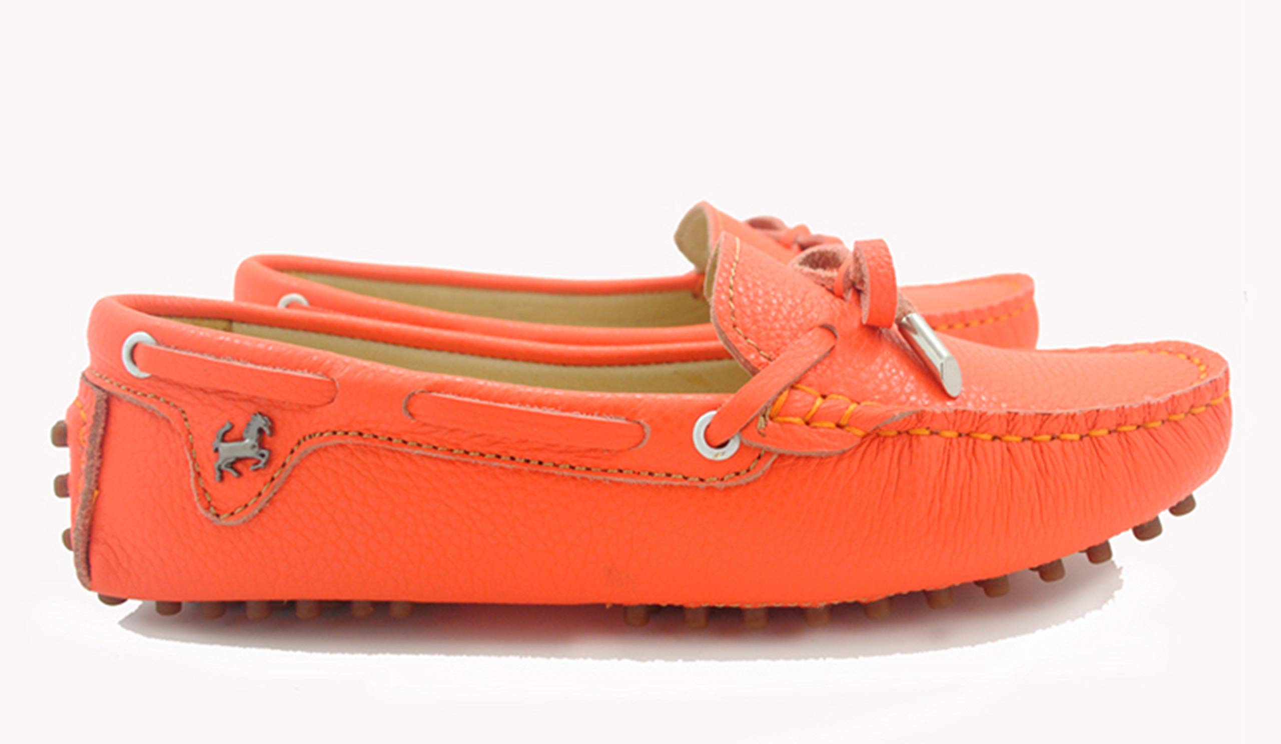Minishion Women's Comfortable Leather Boat Shoes & Loafers - YB96010 | Slip-On Casual Shoes for Sailing, Walking & Everyday Wear