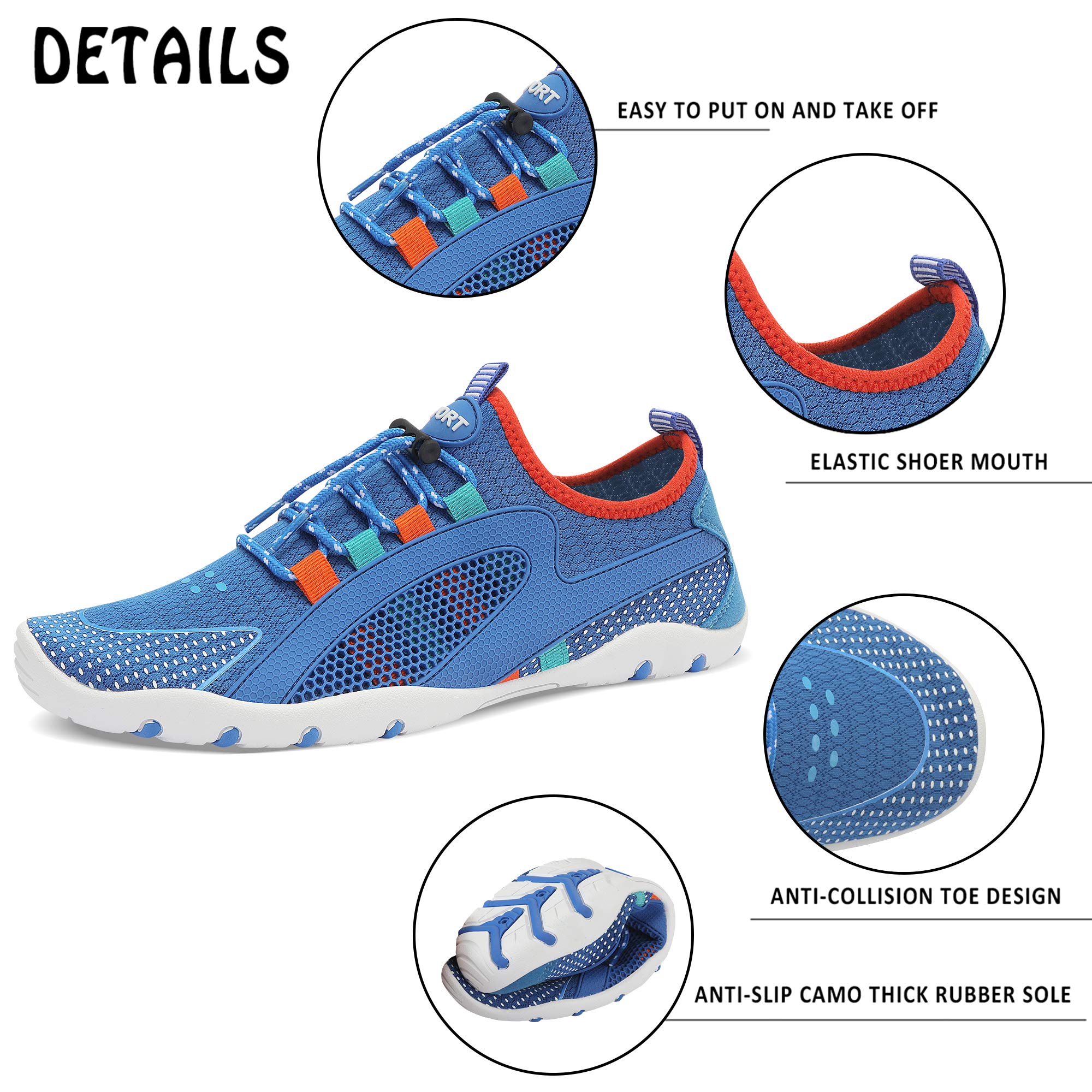 **Men's & Women's Quick-Dry Water Shoes - Barefoot Aqua Socks for Swimming, Surfing, Beach, Pool, Yoga & Outdoor Activities | Lightweight & Comfortable for Travel & Sports**