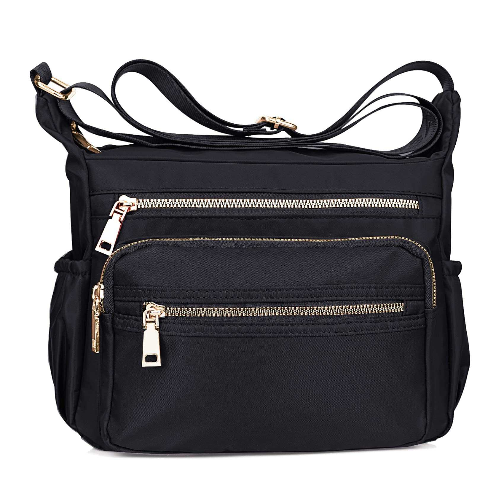 Waterproof Nylon Crossbody Bag for Women - Lightweight Small Shoulder Purse with Multiple Pockets - Perfect for Travel, Shopping & Daily Use