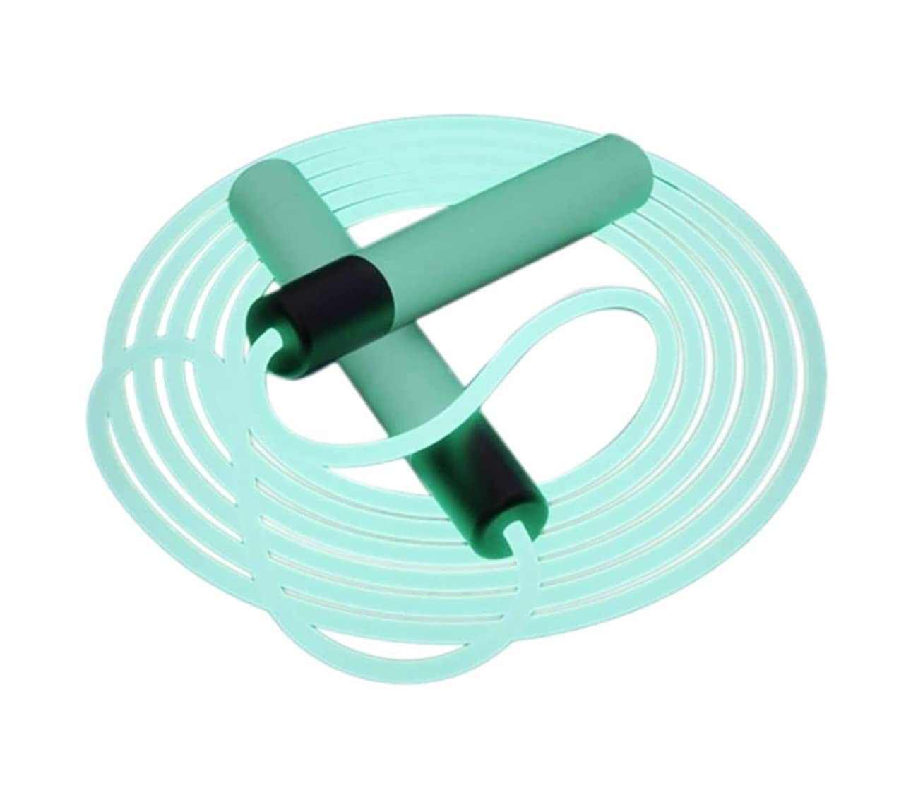 Adjustable LED Light Up Jump Rope for Fitness Workout - Glowing Skipping Rope for Outdoor Training, Cardio Exercise & Home Gym - 280cm Green Jump Rope for Adults & Kids - Perfect for Night Workouts, CrossFit & Weight Loss