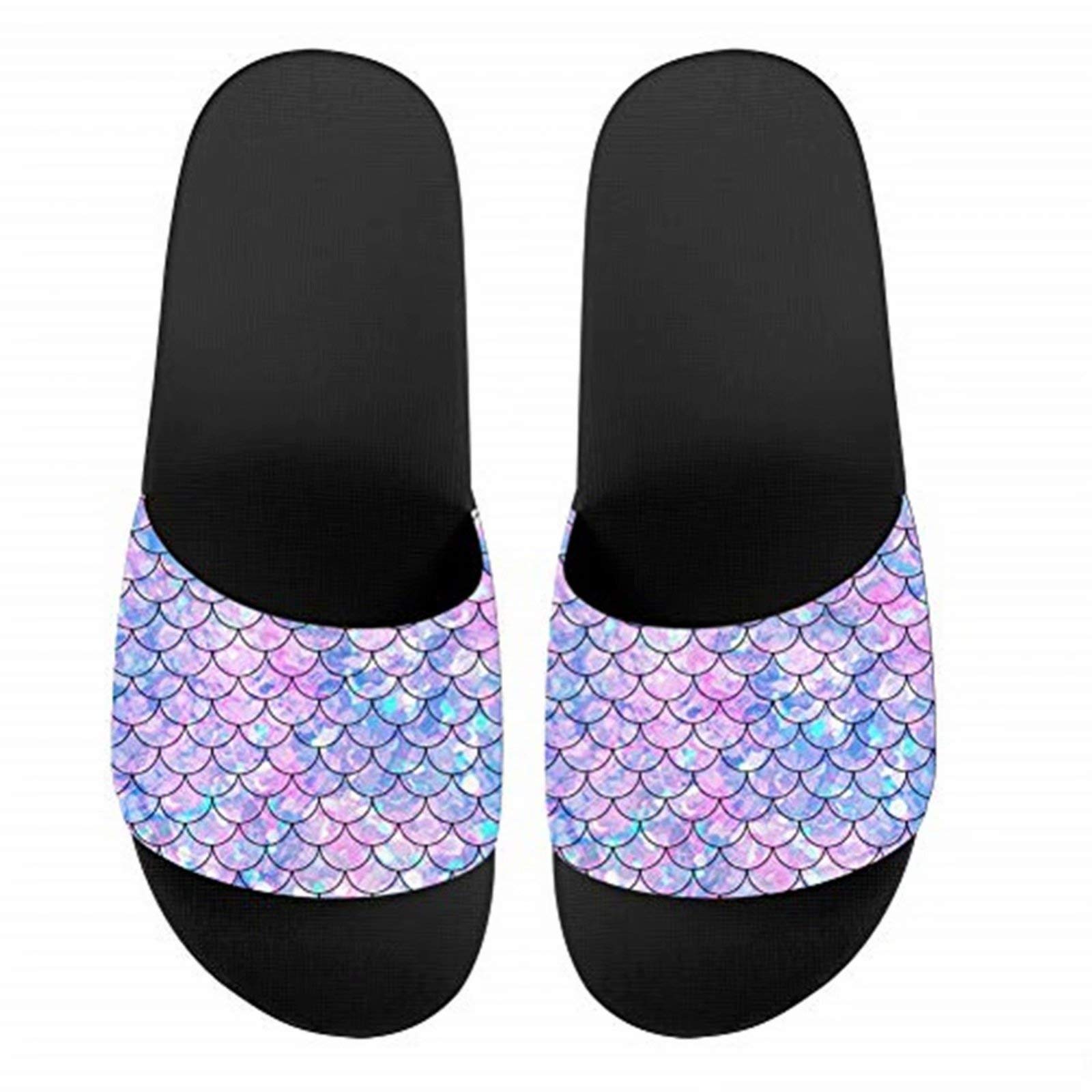 FOR U DESIGNS Women's Summer Sandals - Comfortable Slide Slippers for Indoor/Outdoor Use, Non-Slip Beach & Hotel House Shoes | Perfect for Poolside, Vacation, and Home Relaxation