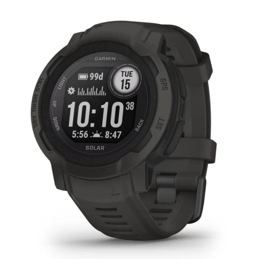 Garmin Instinct 2 Solar Smartwatch with SOS Detection - Rugged GPS Watch for Outdoor Adventures, Hiking & Fitness Tracking