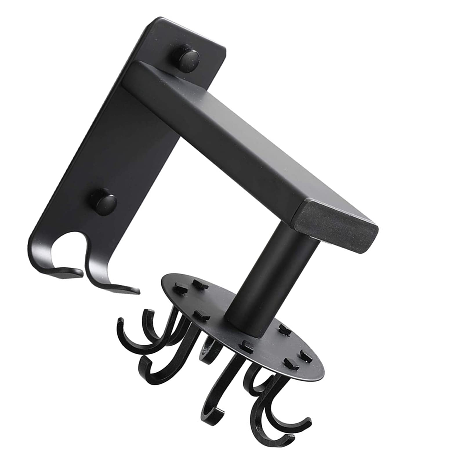 Wall-Mounted Utensil Hanger - Adjustable Rotating Hooks for Kitchen Organization | Space-Saving Cutlery Holder for Spoons, Forks & Kitchen Tools | Perfect for Small Kitchens & RV Cooking