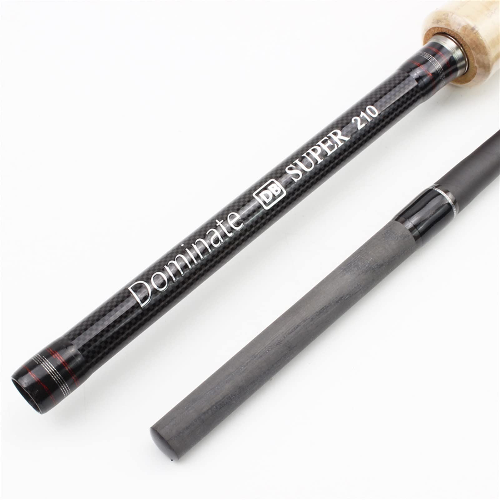 Carbon Fiber Fishing Rod 4-Piece Travel Pole - Portable Fast Action Spinning Rod for Trout & Bass (2.7m) - Ideal for Camping, Hiking & Backpacking Trips