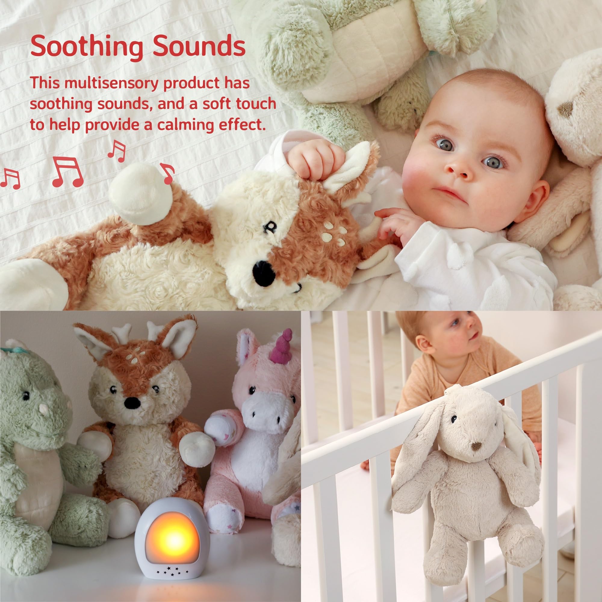 Cloud b Sound Machine with White Noise Soothing Sounds for Babies | Adjustable Volume & Timer | Record Your Voice | Night Light Projector | Perfect for Nursery, Bedtime & Travel (LoveLight Buddies - Billy Bunny)
