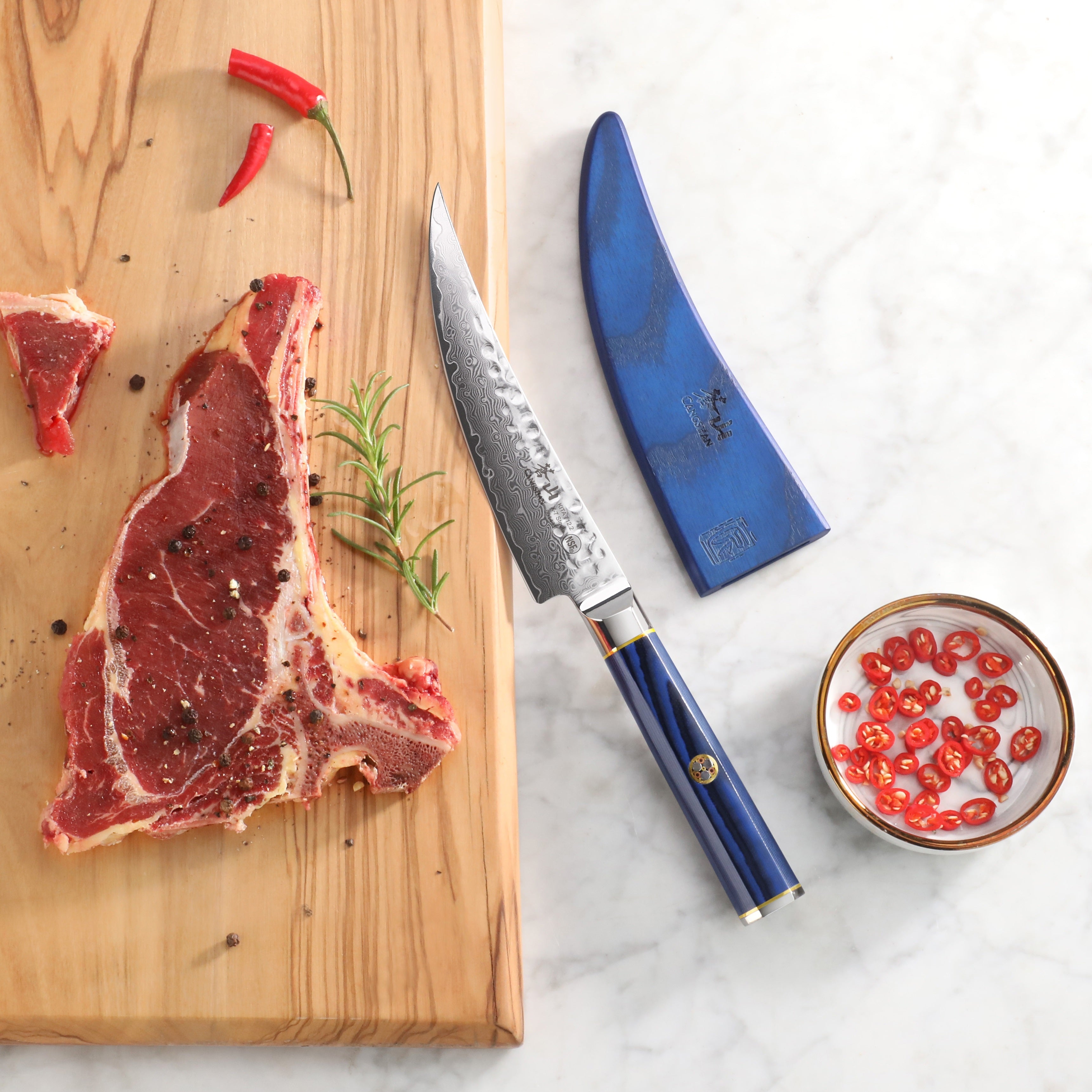 Kita 6 Boning Knife - Professional Kitchen Boning Knife for Meat, Poultry & Fish - Sharp Stainless Steel Blade with Ergonomic Handle - Perfect for Butchers, Chefs & Home Cooking