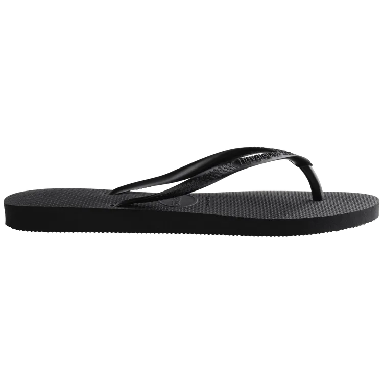 Havaianas Slim Black Flip Flops for Women - Comfortable & Stylish Sandals for Beach, Pool, and Summer Outfits