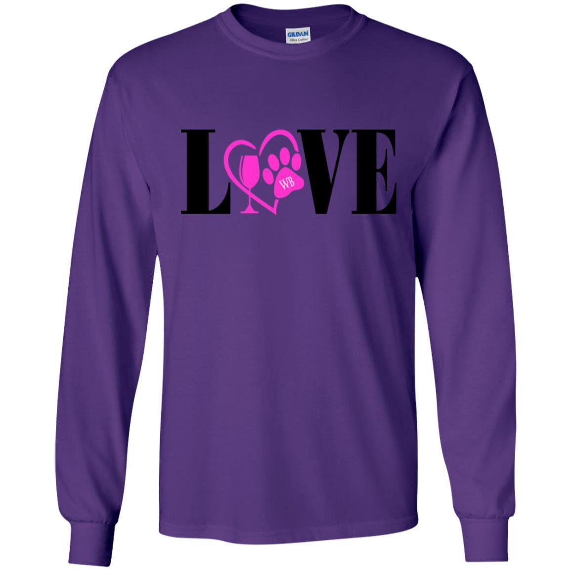 WineyBitches.co LS Ultra Cotton T-Shirt for Women | Soft Comfortable Long Sleeve Tee | Perfect for Casual Wear, Lounge & Everyday Outfits