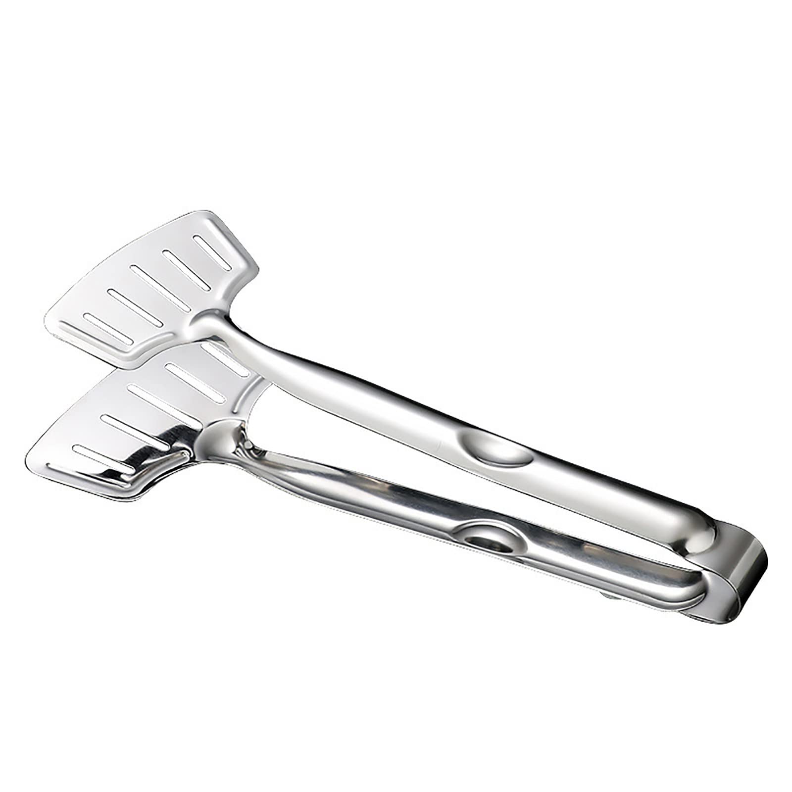 Premium Stainless Steel Kitchen Tongs - BPA-Free Non-Slip BBQ Grill Cooking Utensils with Locking Mechanism for Steak, Salad, and Food Serving - Ideal for Grilling, Camping, and Home Kitchen Use (One Size)