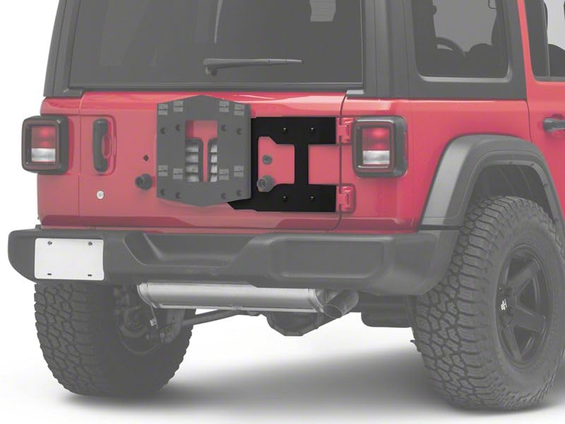 RED ROCK 4x4 Heavy Duty Tailgate Reinforcement Panel - Durable Support Bracket for Jeep Wrangler JL (2018-2020 Models) - Off-Road Adventure & Trail Riding Accessory