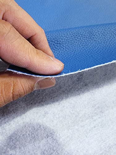 DuroLast Vinyl Pleather Grain Champion PVC Fabric by The Yard - DIY Fashion Accessories, Furniture Upholstery Material (Dodger Blue) - Perfect for Handbags, Jackets, Sofas & Car Seats