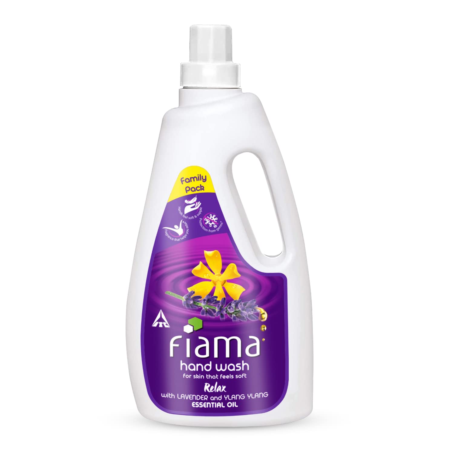 Fiama Relax Hand Wash Refill Pack - 1000ml Lavender & Ylang Ylang Scent | Moisturizing Hand Soap for Soft, Supple Hands | Perfect for Bathroom, Kitchen & Guest Washrooms