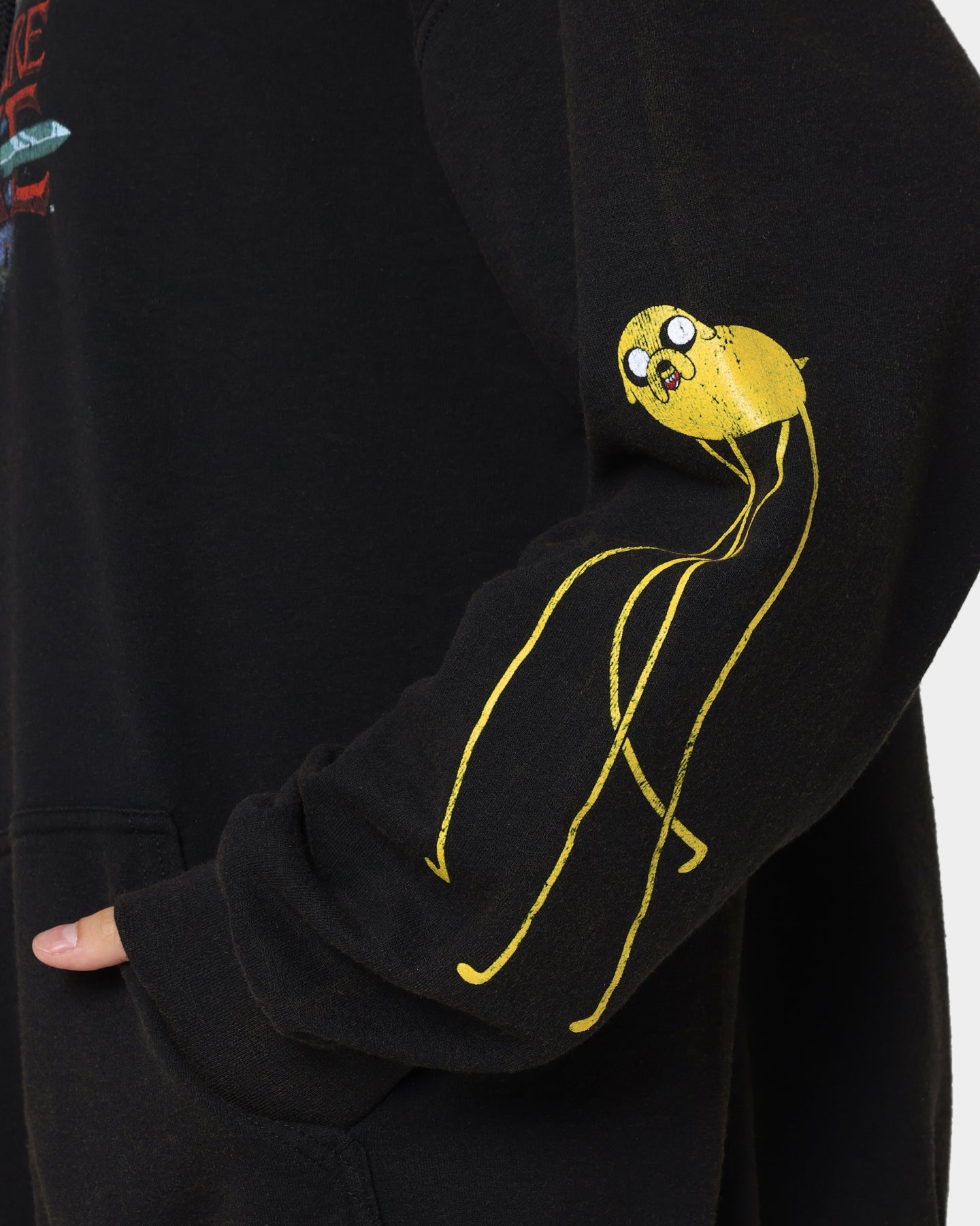 Adventure Time What Time Is It Vintage Hoodie - Black Wash Retro Pullover for Men & Women | Perfect for Casual Wear, Cosplay & Fan Gifts
