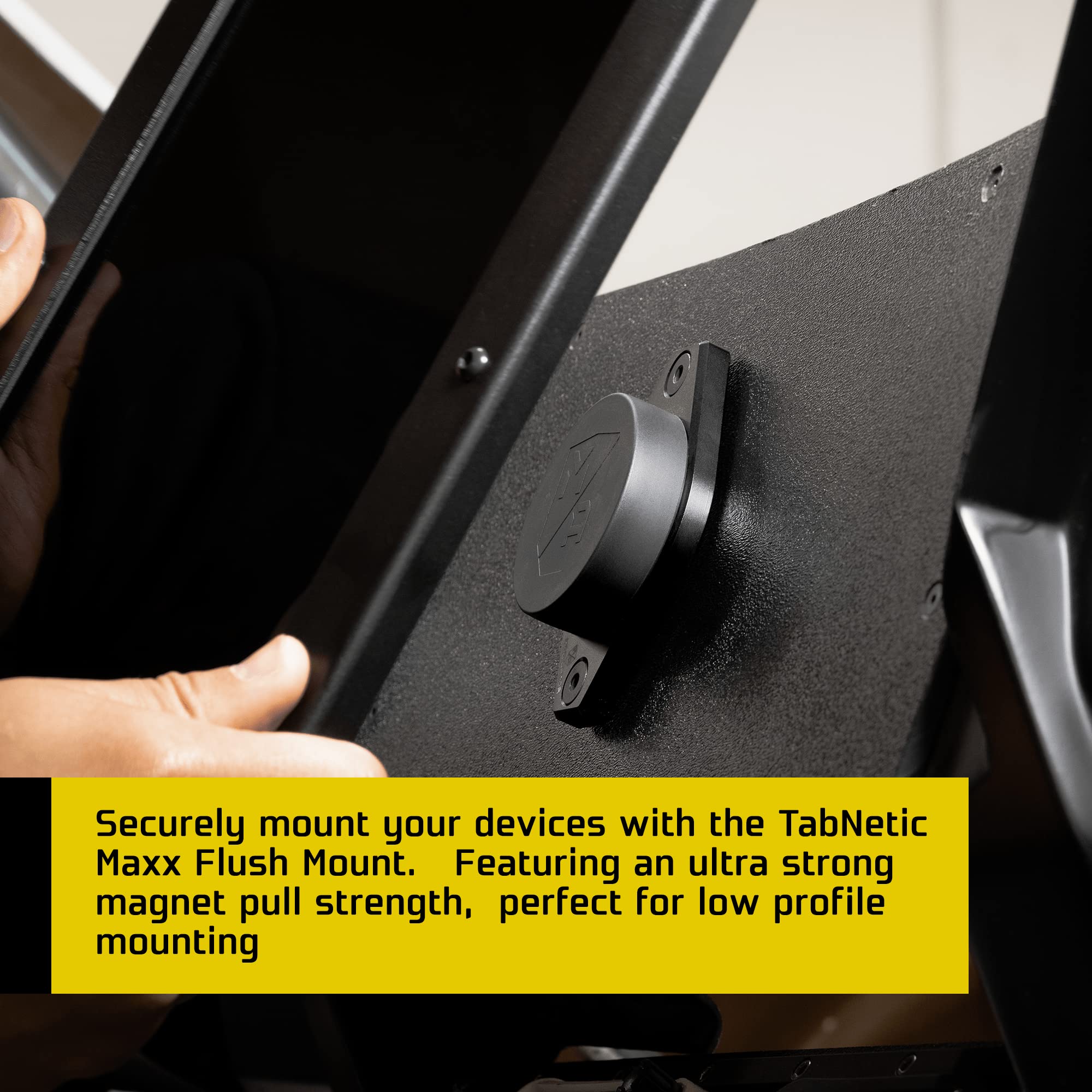 Mob Armor Tabnetic Maxx Tablet Mount – Low-Profile Magnetic Holder for iPad, Android & Microsoft Surface Tablets – Secure Dashboard, Industrial & Office Use – Perfect for Cars, Trucks and Workstations