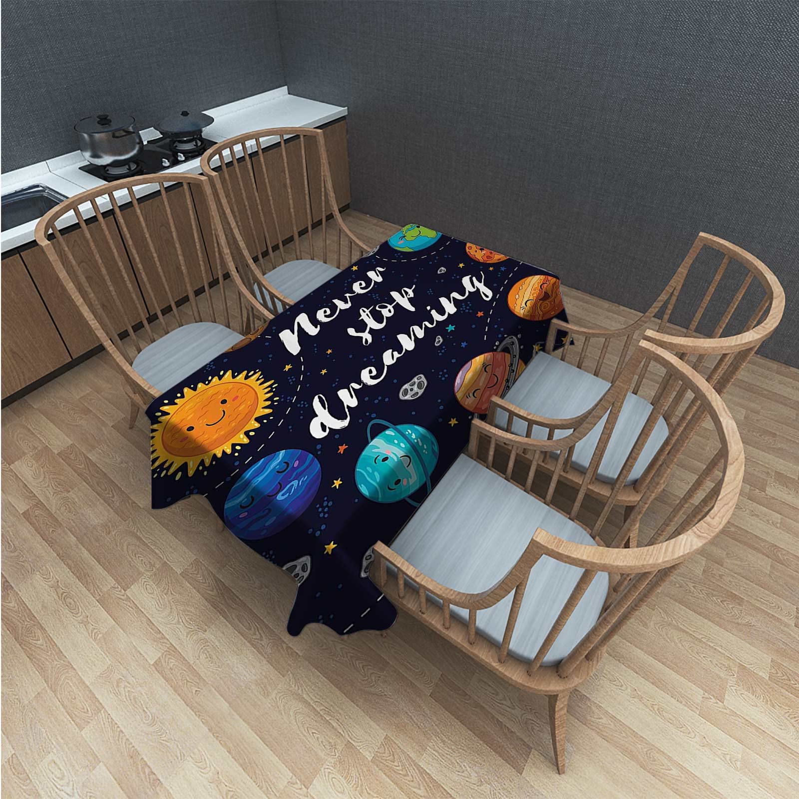 Waterproof Polyester Rectangle Tablecloth 60x84 Inch - Durable Dining Table Cover for Kitchen, Party, and Outdoor Use - Easy Clean Decor for Home & Restaurants