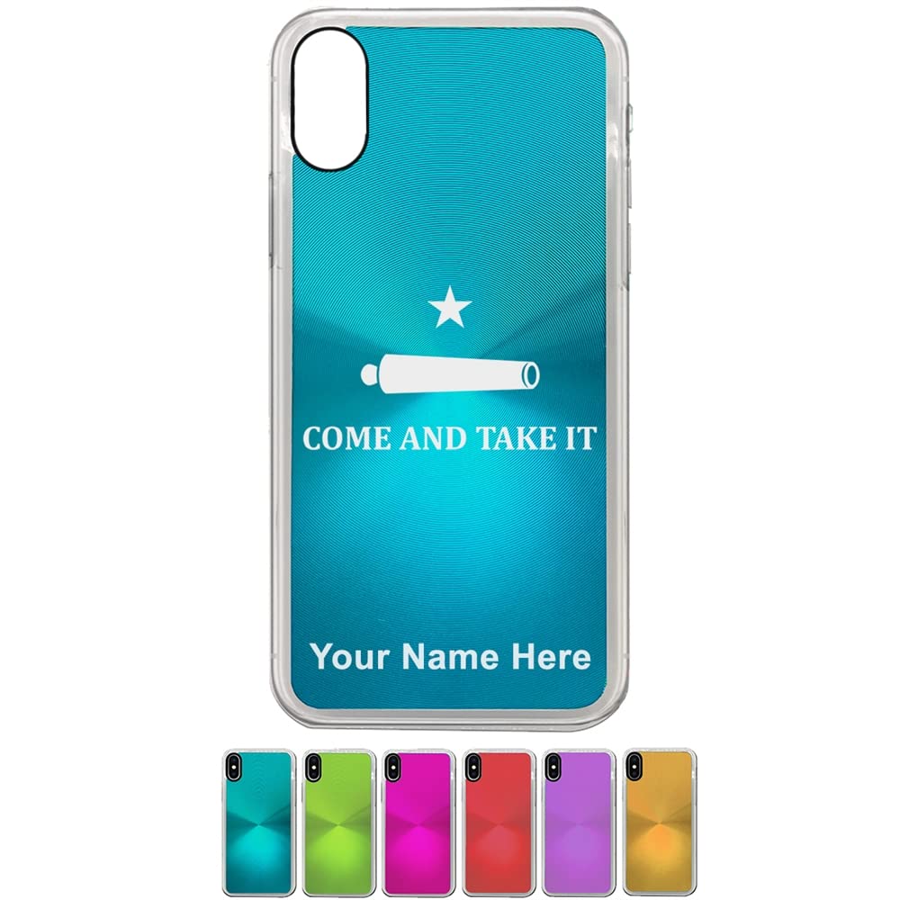 LaserGram iPhone X/Xs Case with Texas Come and Take It Flag Design - Custom Engraved Phone Cover for Protection & Style - Perfect for Texans, Patriotic Events & Everyday Use