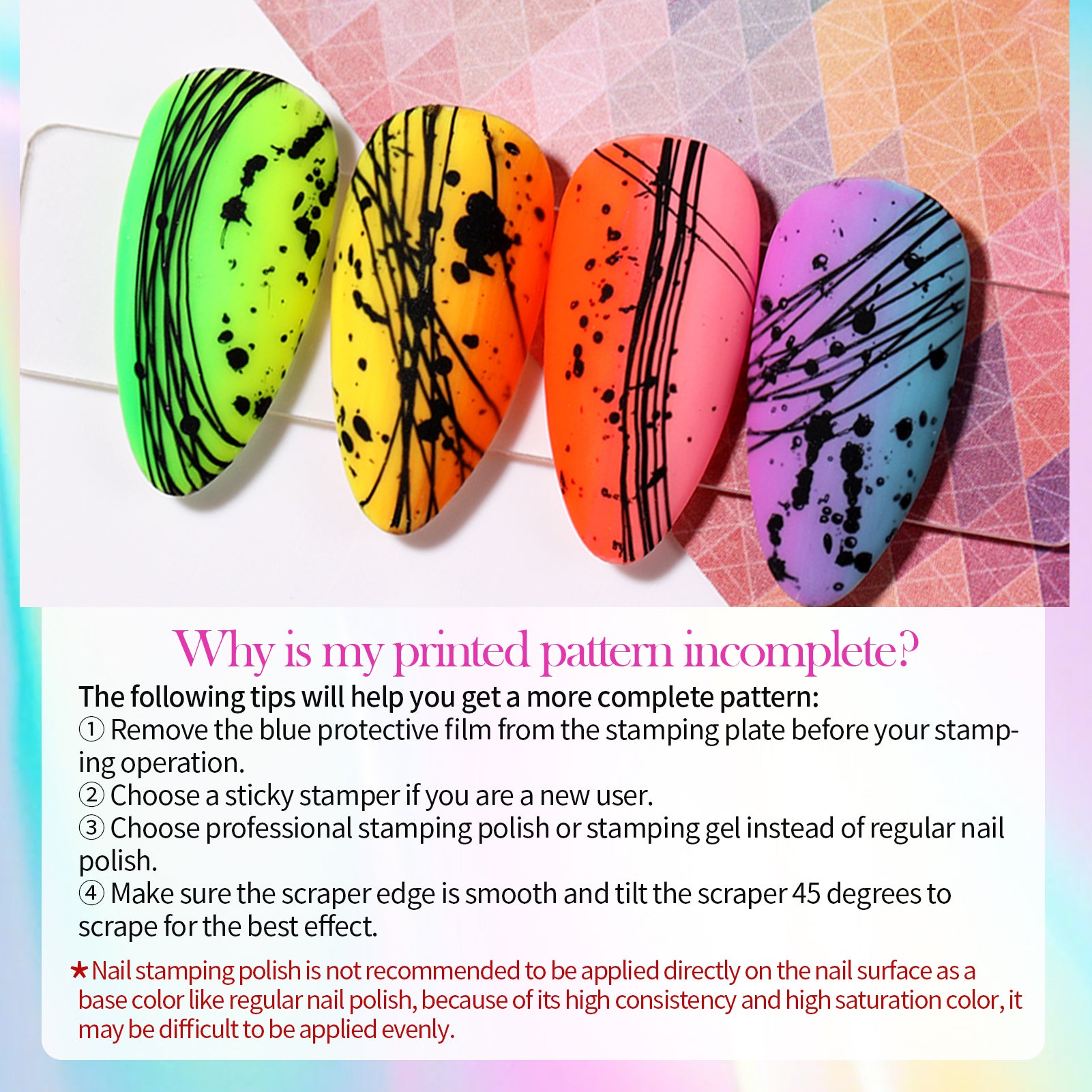 12 Colors Stamping Polish Set - The Passion Series 10ml Nail Art Polish for Manicure & Pedicure | Perfect for Salon, Home Use & DIY Nail Designs