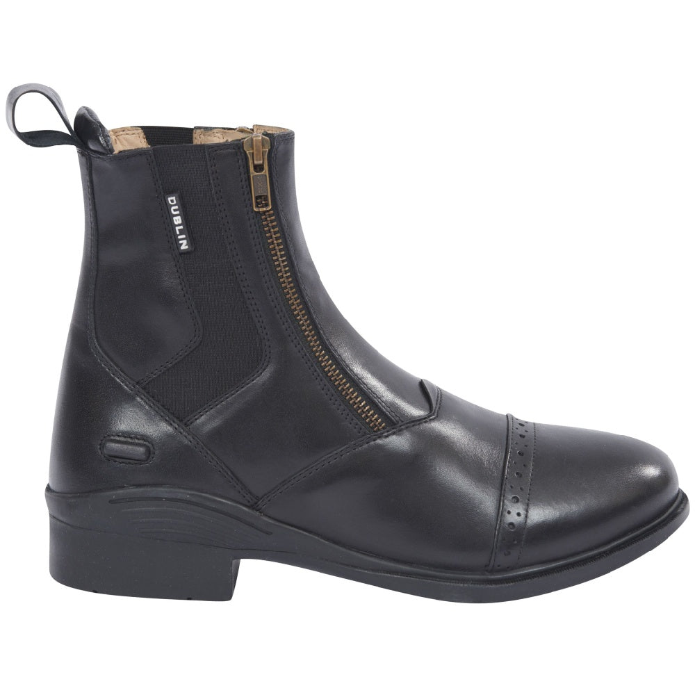 Dublin Evolution Double Zip Front Paddock Boots for Women - Equestrian Riding Boots with Side Zipper - Perfect for Horseback Riding, Barn Work & Outdoor Activities
