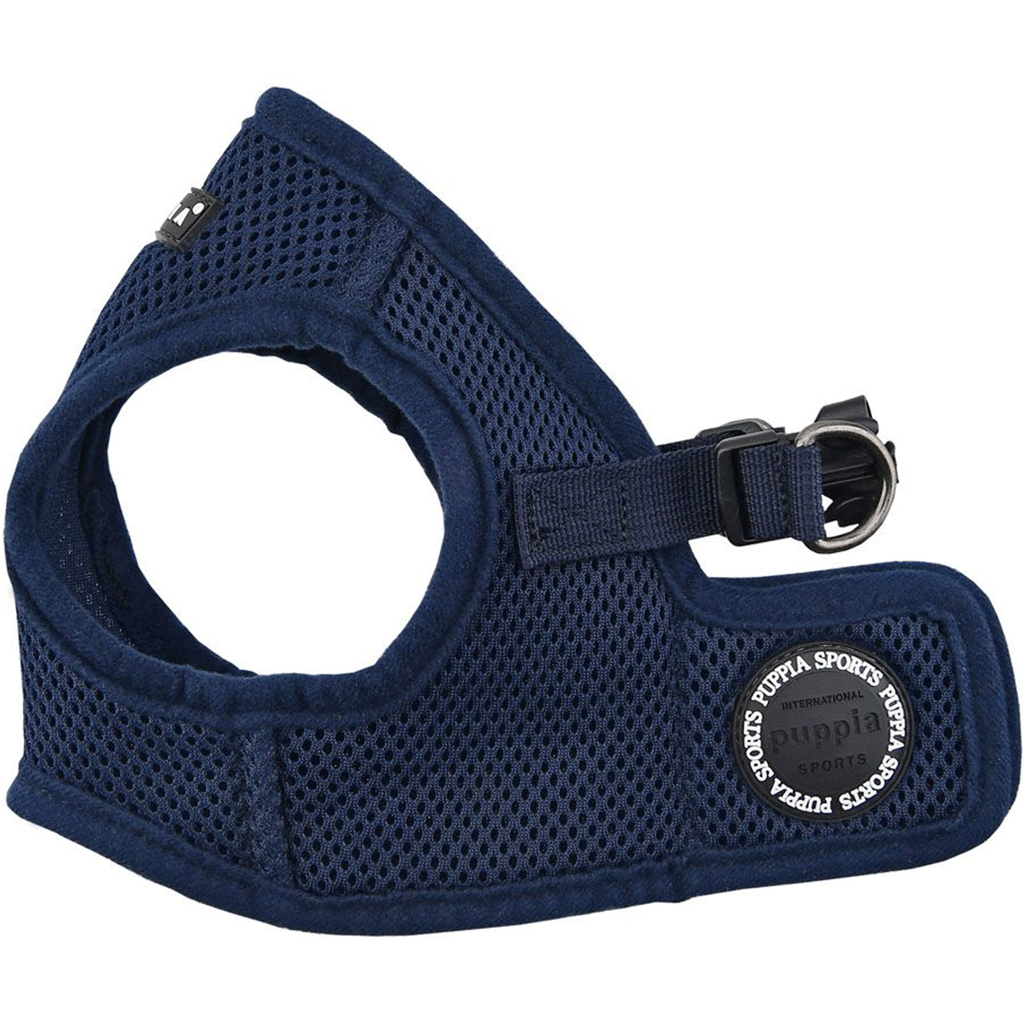 Puppia Navy Soft Step-In Dog Harness Vest - Adjustable Pet Harness for Small & Medium Dogs - Comfortable & Secure for Walking, Training & Outdoor Adventures