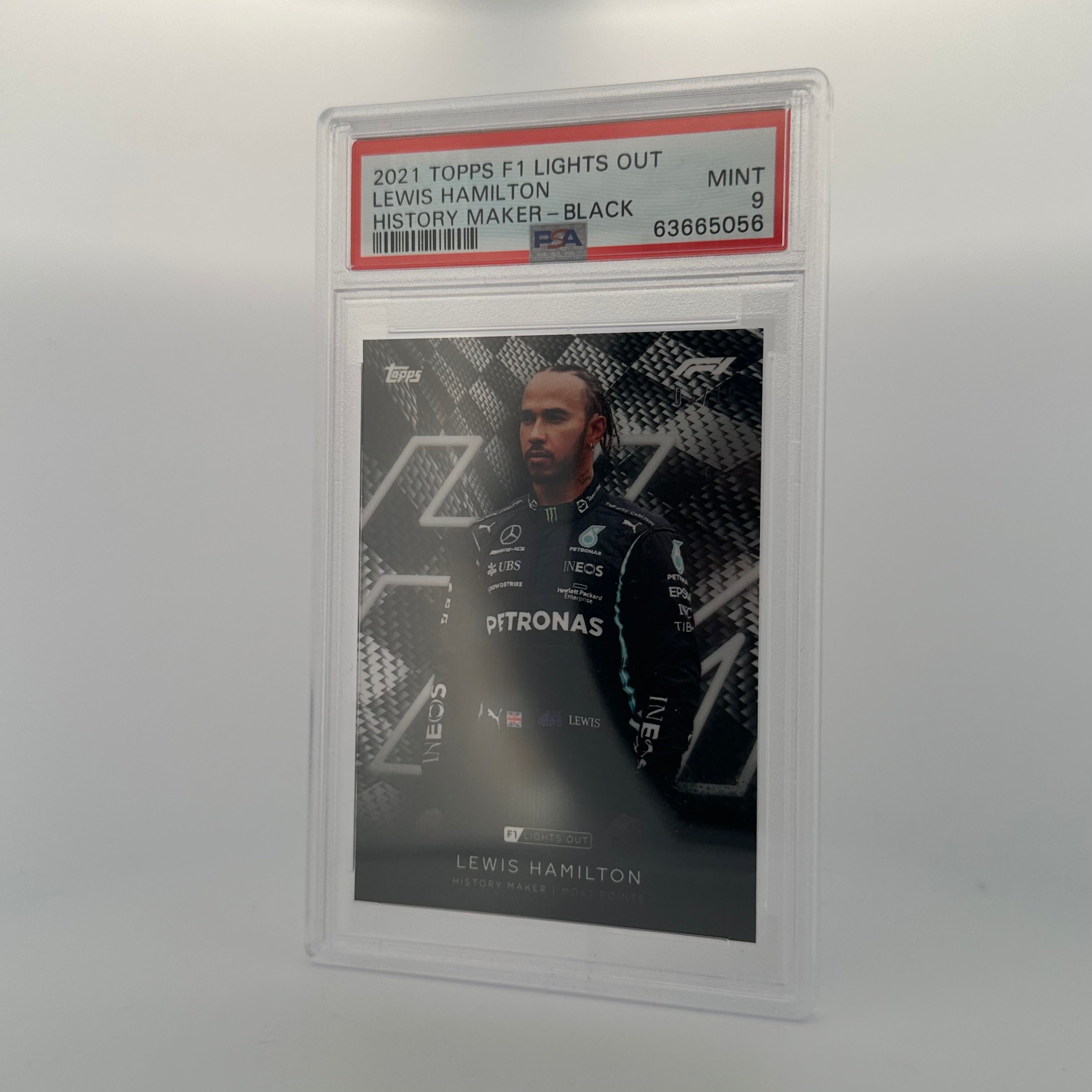 PSA 9 Graded 2003 Lewis Hamilton History Maker Black Parallel Trading Card - Perfect for F1 Collectors, Sports Memorabilia Displays & Investment Portfolios