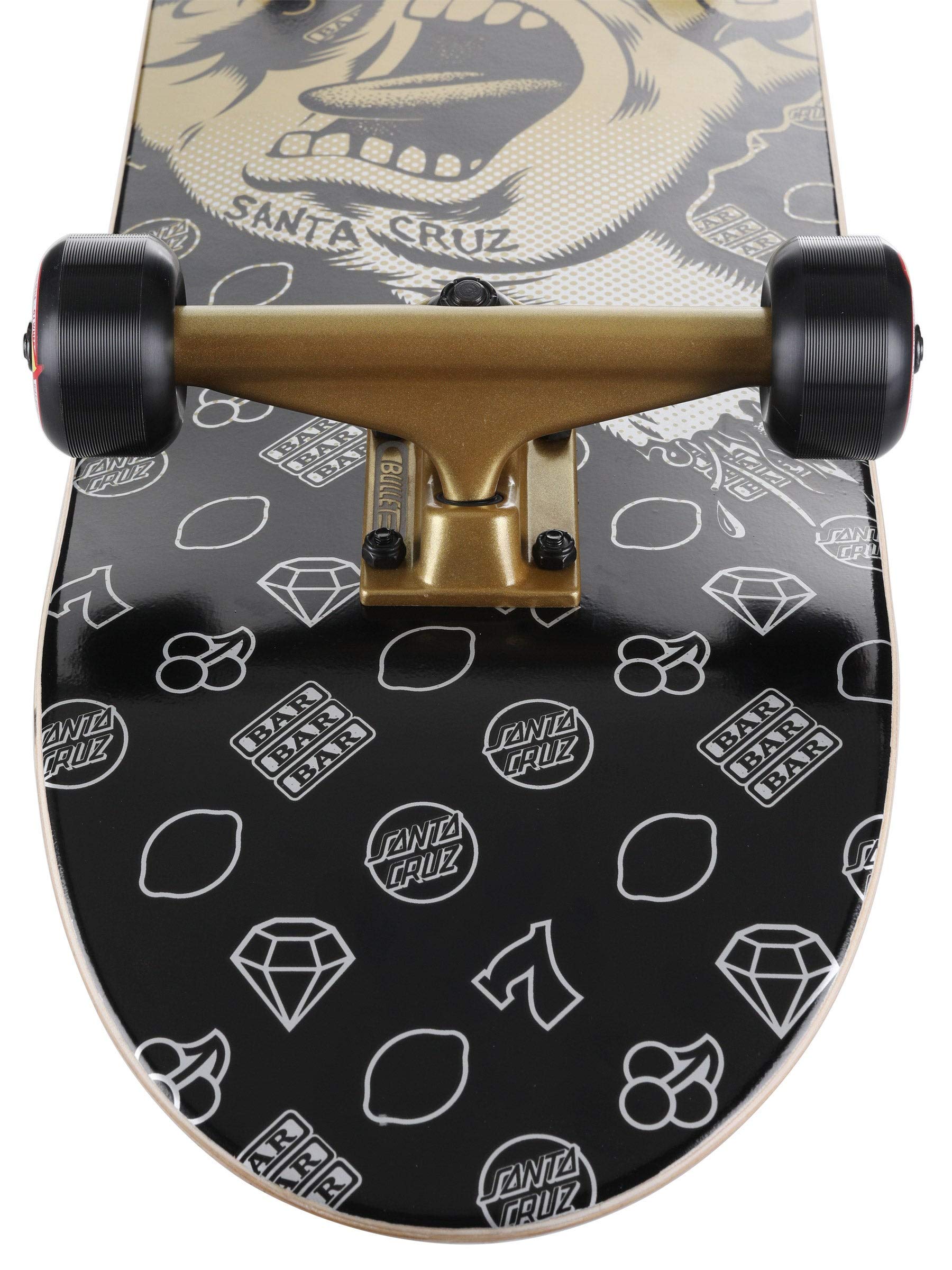 Santa Cruz Skateboards Jackpot Hand Complete Skateboard - High-Performance Cruiser Board for Street & Park Riding | Perfect for Commuting, Tricks & Skatepark Fun