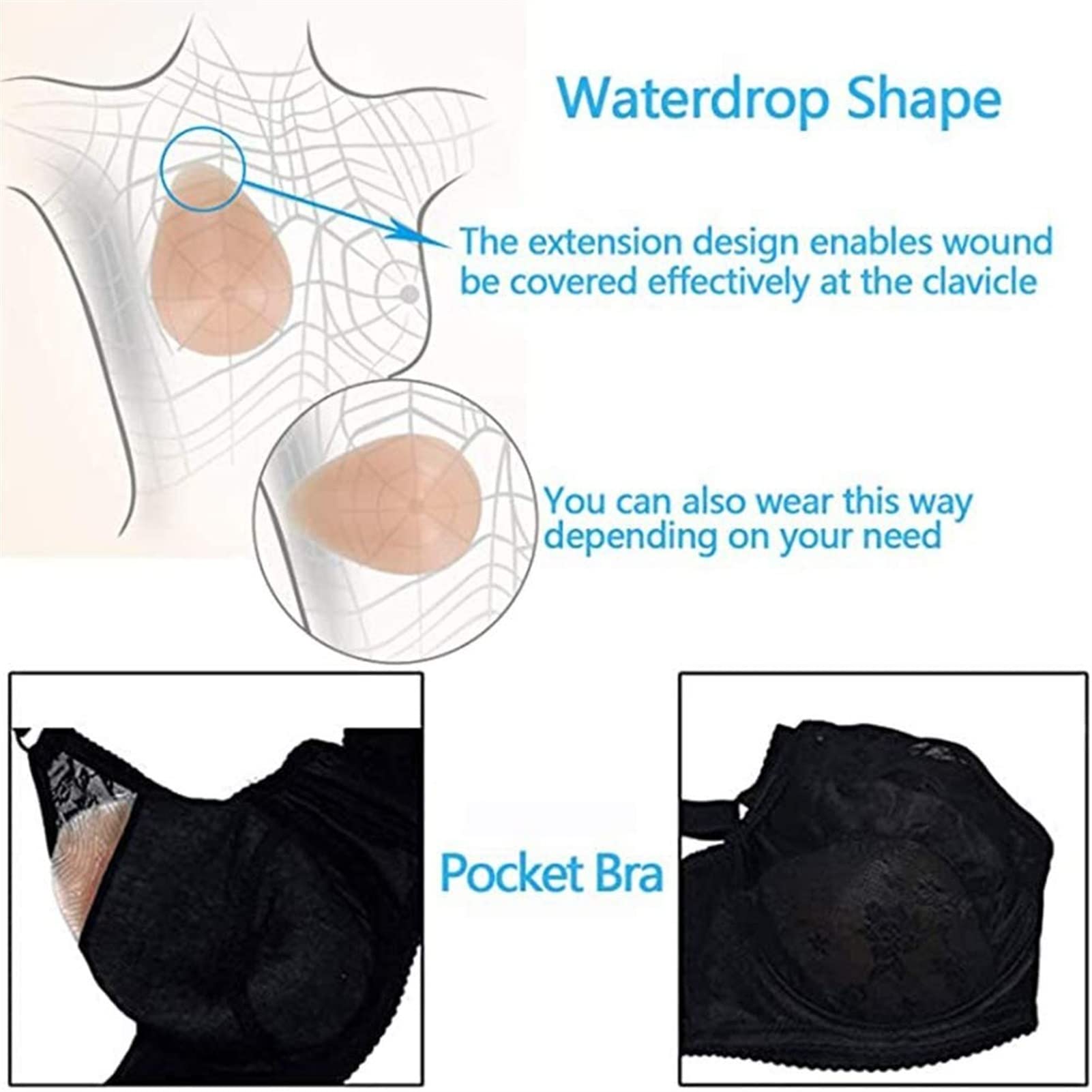 Reusable Self-Adhesive Silicone Breast Forms for Women - Medical Grade Prosthesis for Chest Enhancement (Size EE-Cup, 1600g/Pair) - Perfect for Mastectomy Recovery, Cosplay & Confidence Boosting