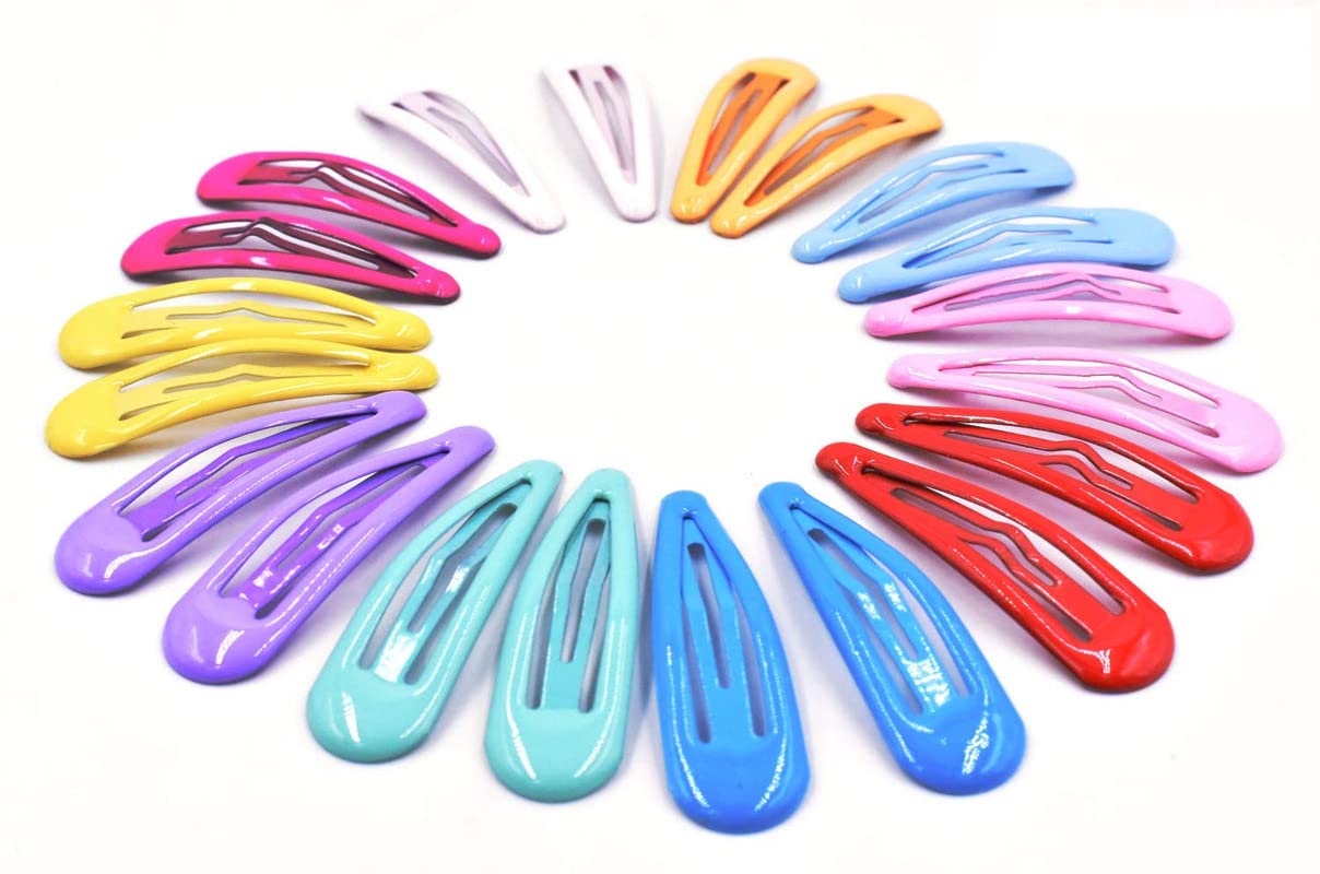 Staila 10-Pack Colorful Glossy Snap Hair Clips for Women & Girls - Versatile Hair Barrettes for School, Work & Special Occasions | Art&Beauty