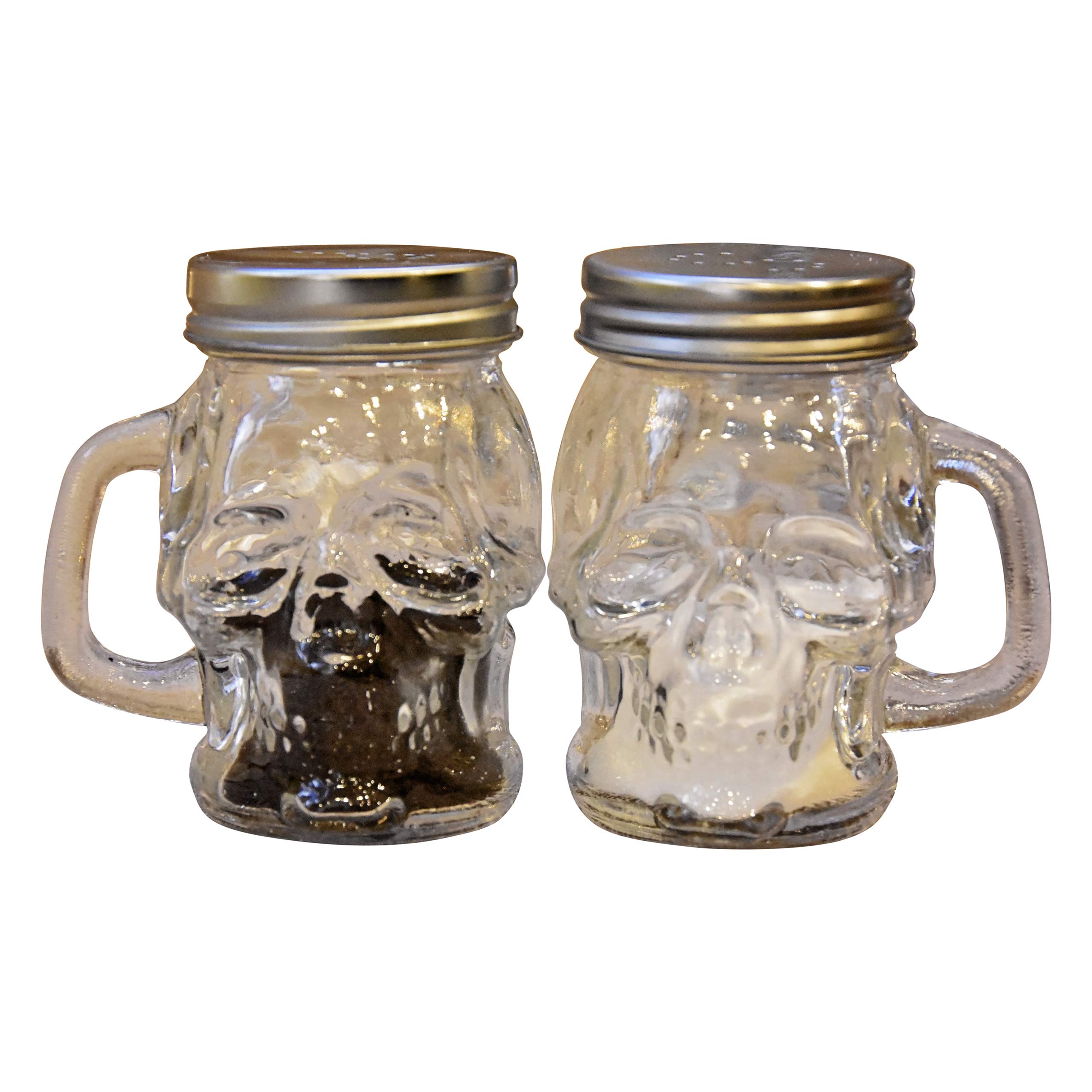 Premium Glass Salt and Pepper Shakers Set - Modern Clear Design for Stylish Kitchen & Dining Table Decor - Perfect for Home, Restaurants, and Gift Giving
