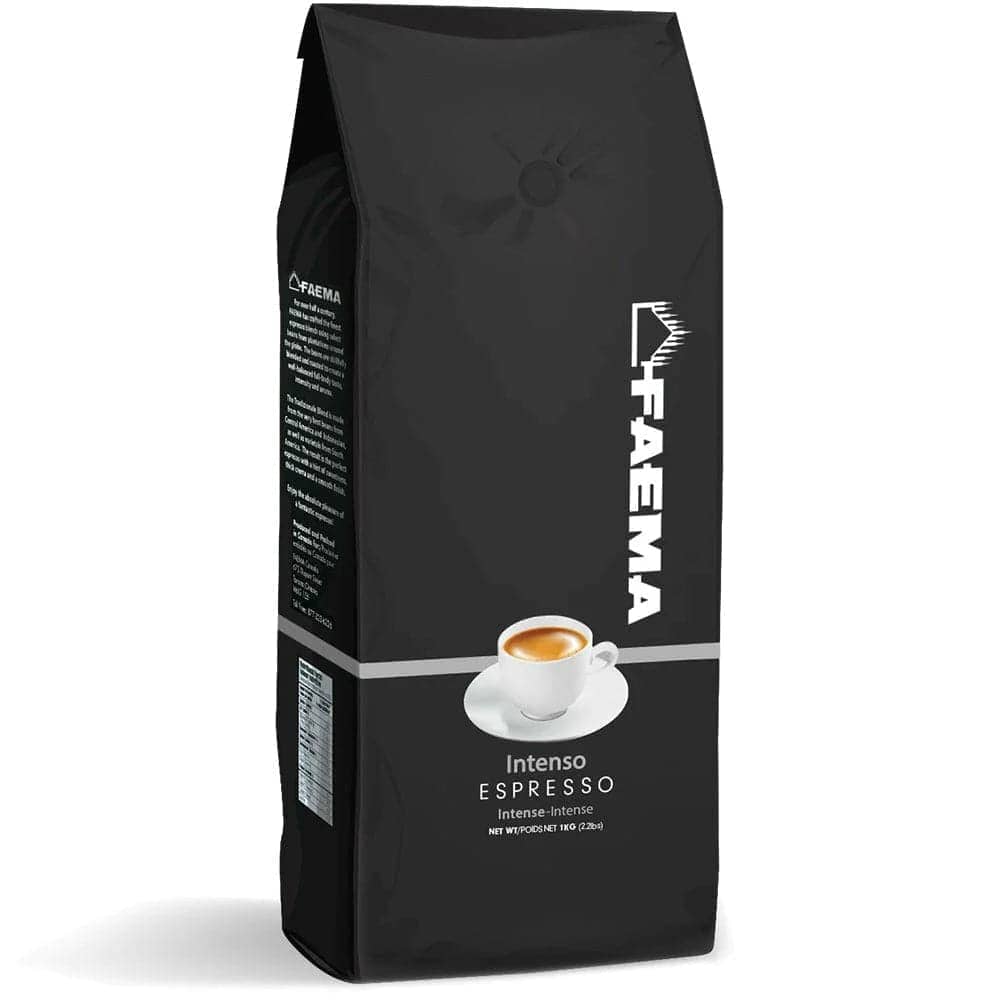 Faema Intenso Espresso Whole Beans 1kg - Premium Italian Coffee for Home & Office Brewing - Perfect for Espresso Machines & French Press