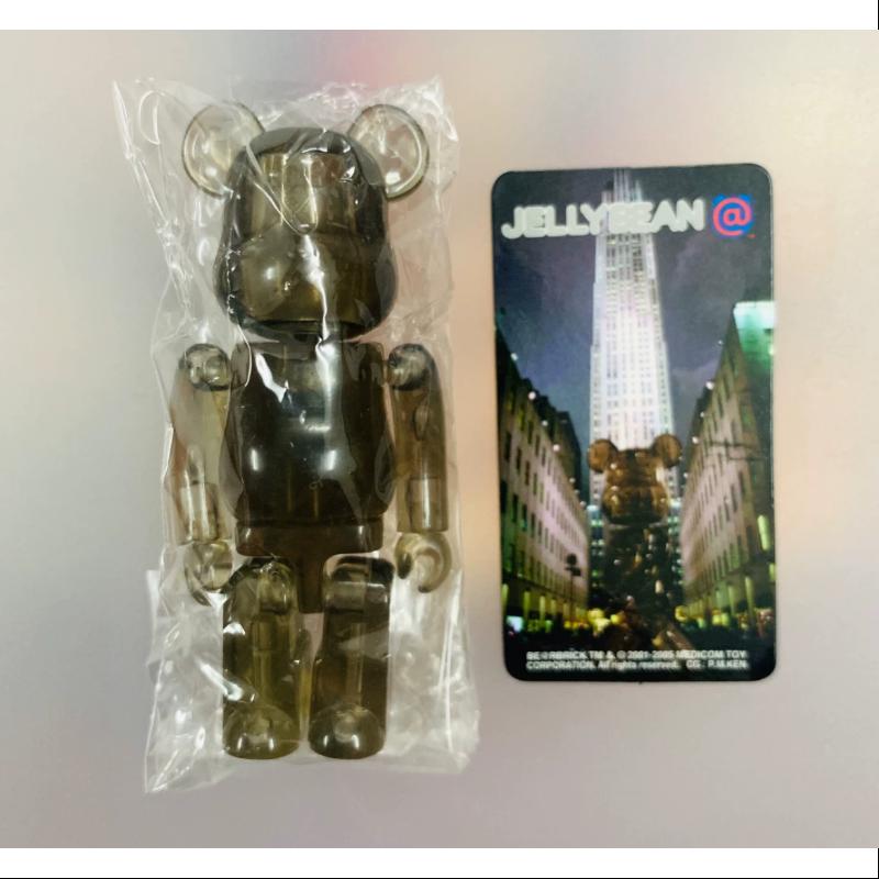 Bearbrick Series 10 JELLYBEAN Smoke 100% Collectible Art Toy - Limited Edition Vinyl Figure for Display & Gift Giving - Perfect for Home Decor, Office Collection, and Anime Enthusiasts