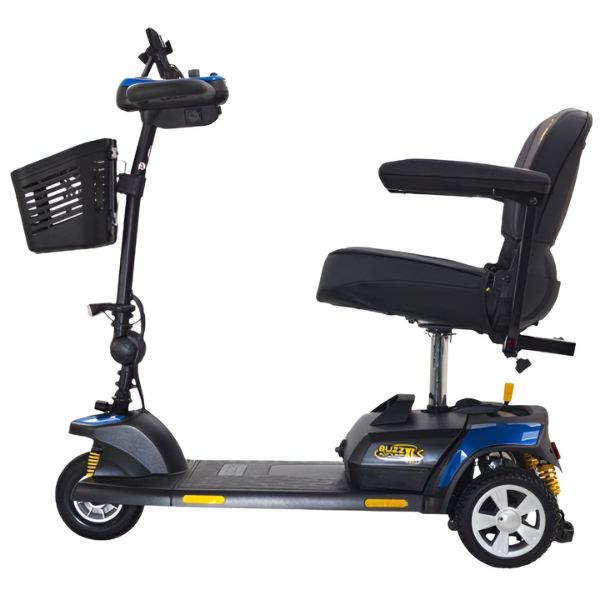 Golden Technologies Buzzaround XLS HD 3-Wheel Travel Mobility Scooter - Lightweight Folding Electric Scooter for Adults & Seniors - Perfect for Shopping, Travel & Outdoor Activities (Model GB121B SHZ)