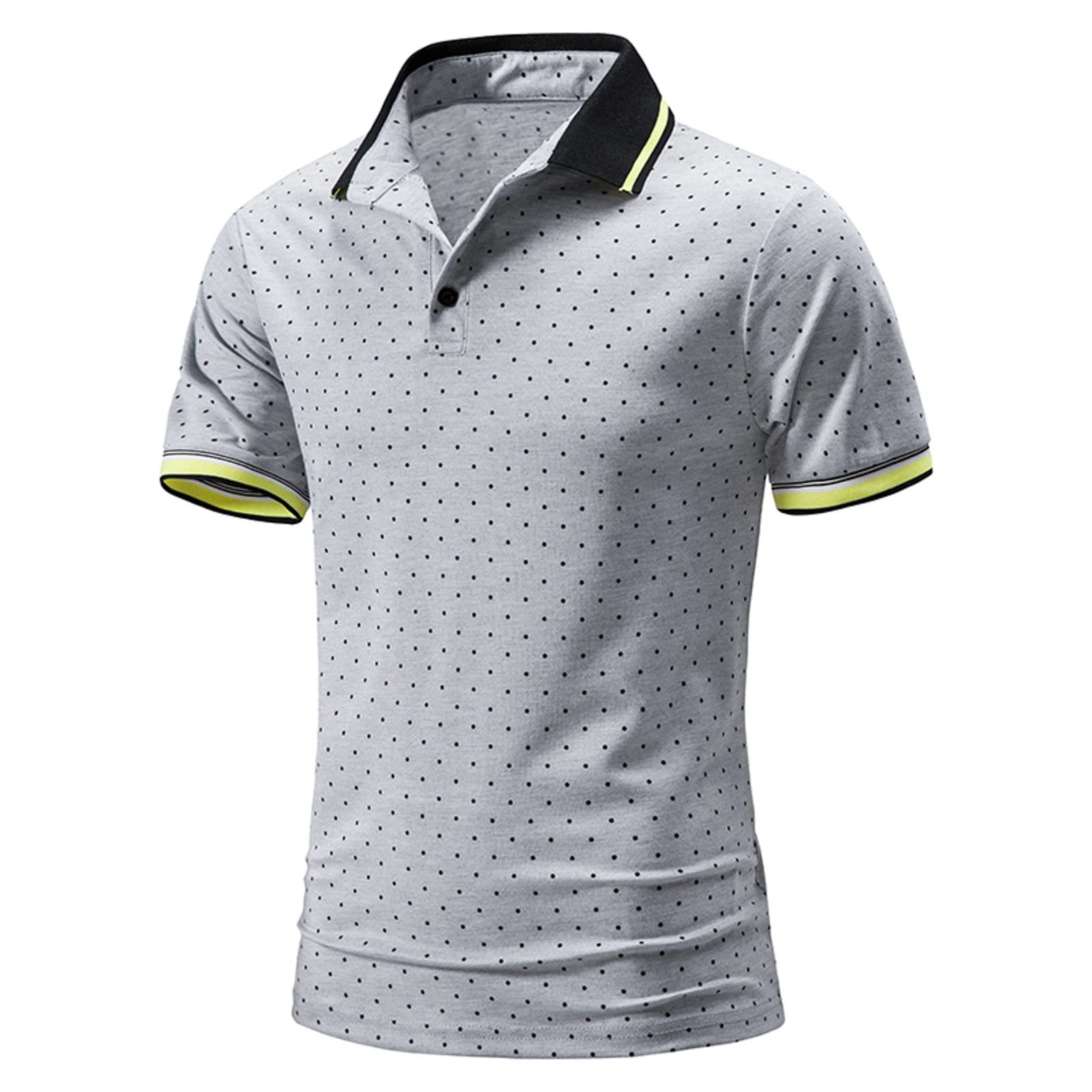 Plus Size Men's Henley Shirt - Solid Color Short Sleeve Button Lapel T-Shirt for Fitness & Athletic Wear | Casual Summer Outfits, Gym Workouts & Outdoor Activities