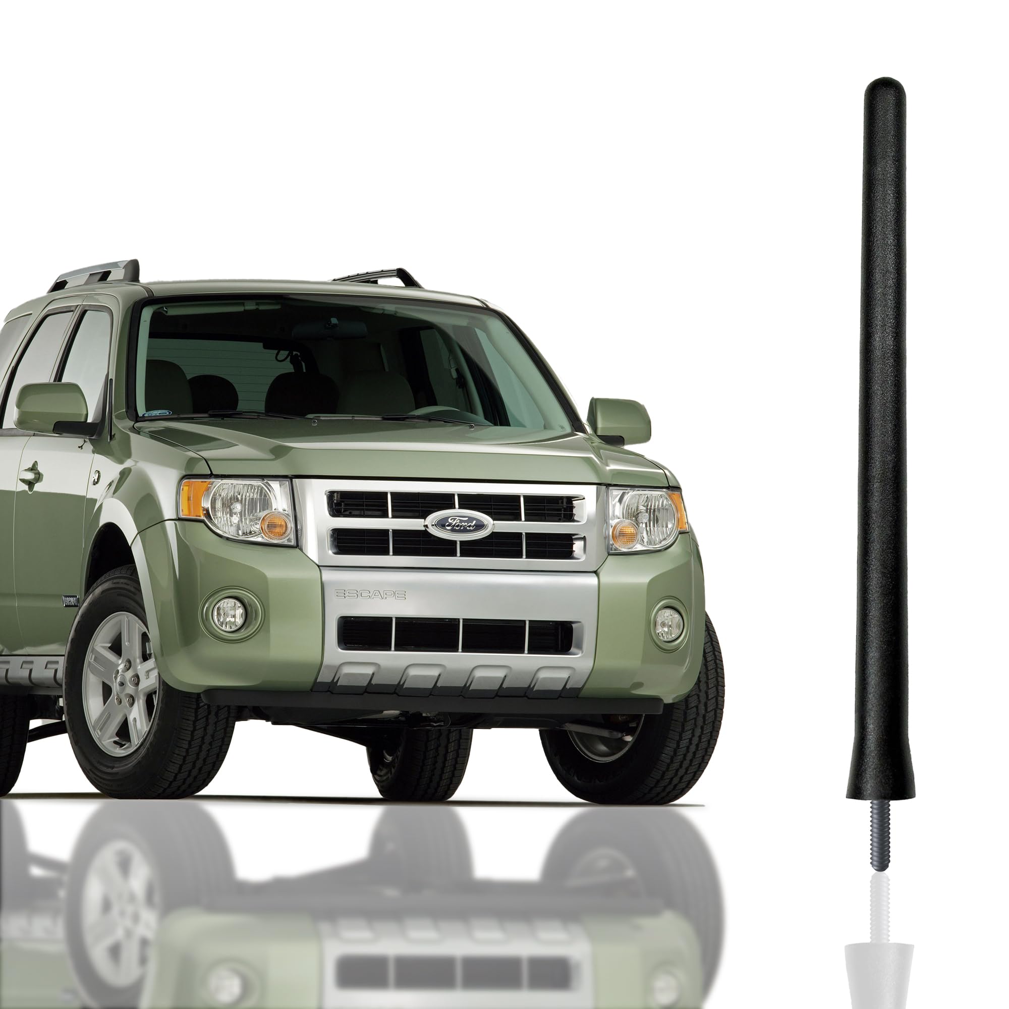 Premium 6.34-Inch Short Antenna Mast for Ford Escape (2008-2012) | Durable Car Wash-Proof FM/AM Radio Antenna | Rugged Design | Perfect for Off-Roading & Daily Commuting | Ford Escape Accessories