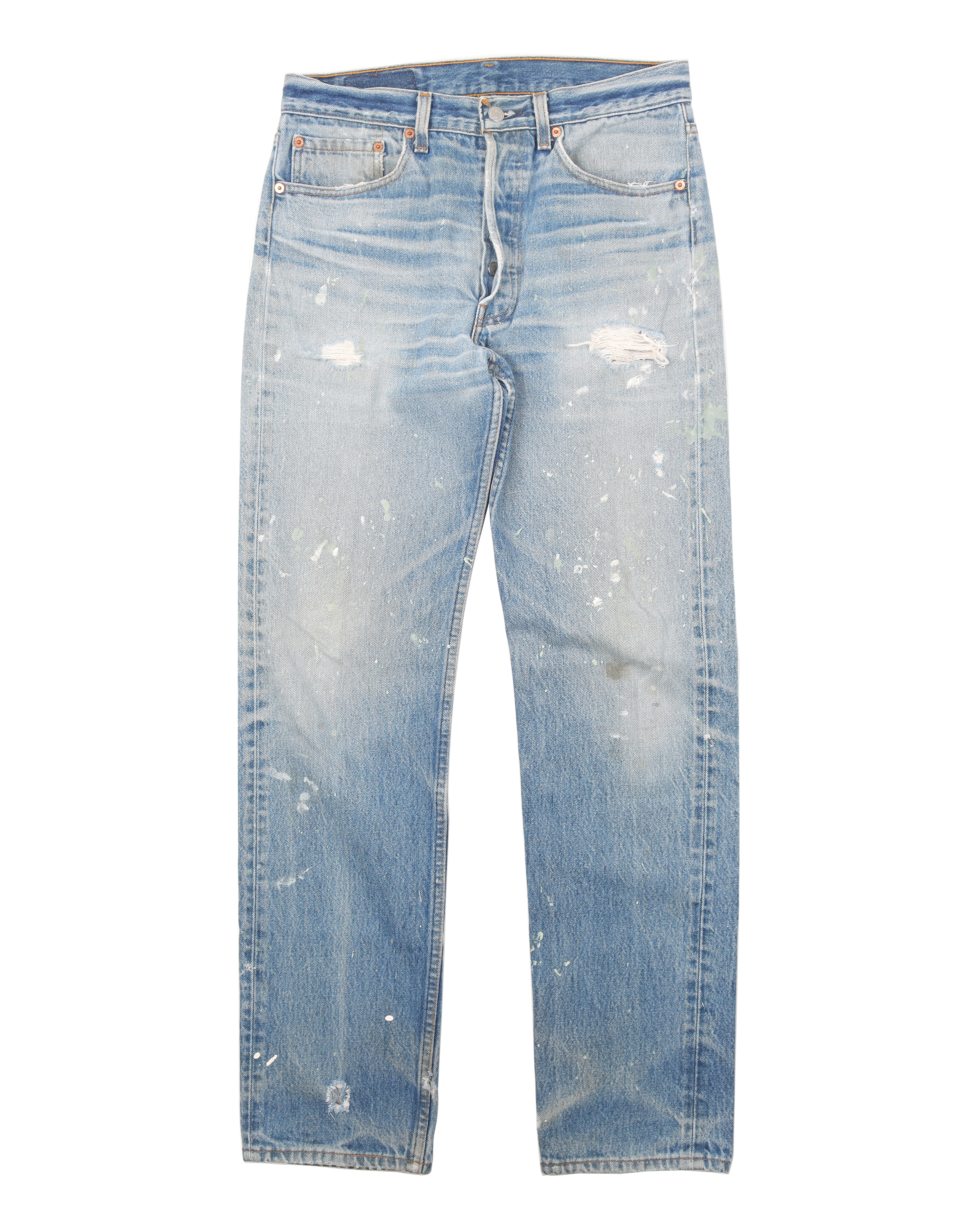 Vintage 1990s Levi's 501 Original Fit Painter Jeans - High-Quality Denim Pants for Men, Retro Workwear & Casual Style (Perfect for Painting, DIY Projects & Vintage Fashion)
