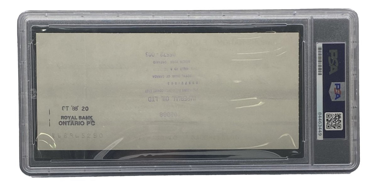 Maurice Richard Autographed Montreal Canadiens Bank Check #26 PSA/DNA Certified - Perfect for Hockey Memorabilia Collectors and Sports Fans Display