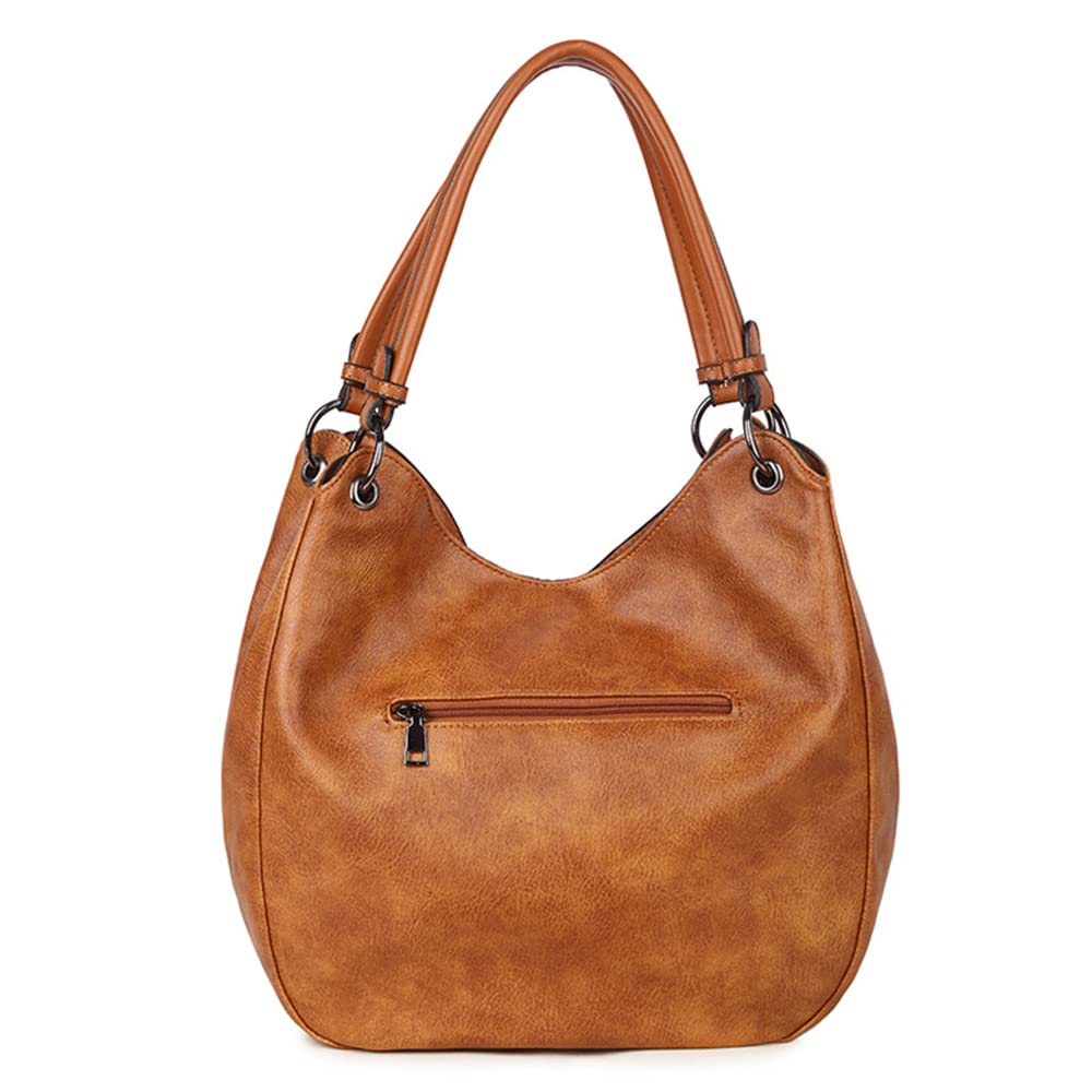 Stylish Women's Large PU Leather Hobo Shoulder Bag - Tote & Crossbody Handbag for Ladies - Perfect for Work, Travel, and Everyday Use