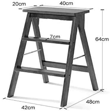 Foldable Step Stool for Adults - Portable Non-Slip Kitchen Ladder Stool with High Weight Capacity, Perfect for Reaching Top Shelves, Home Organization & Bathroom Use