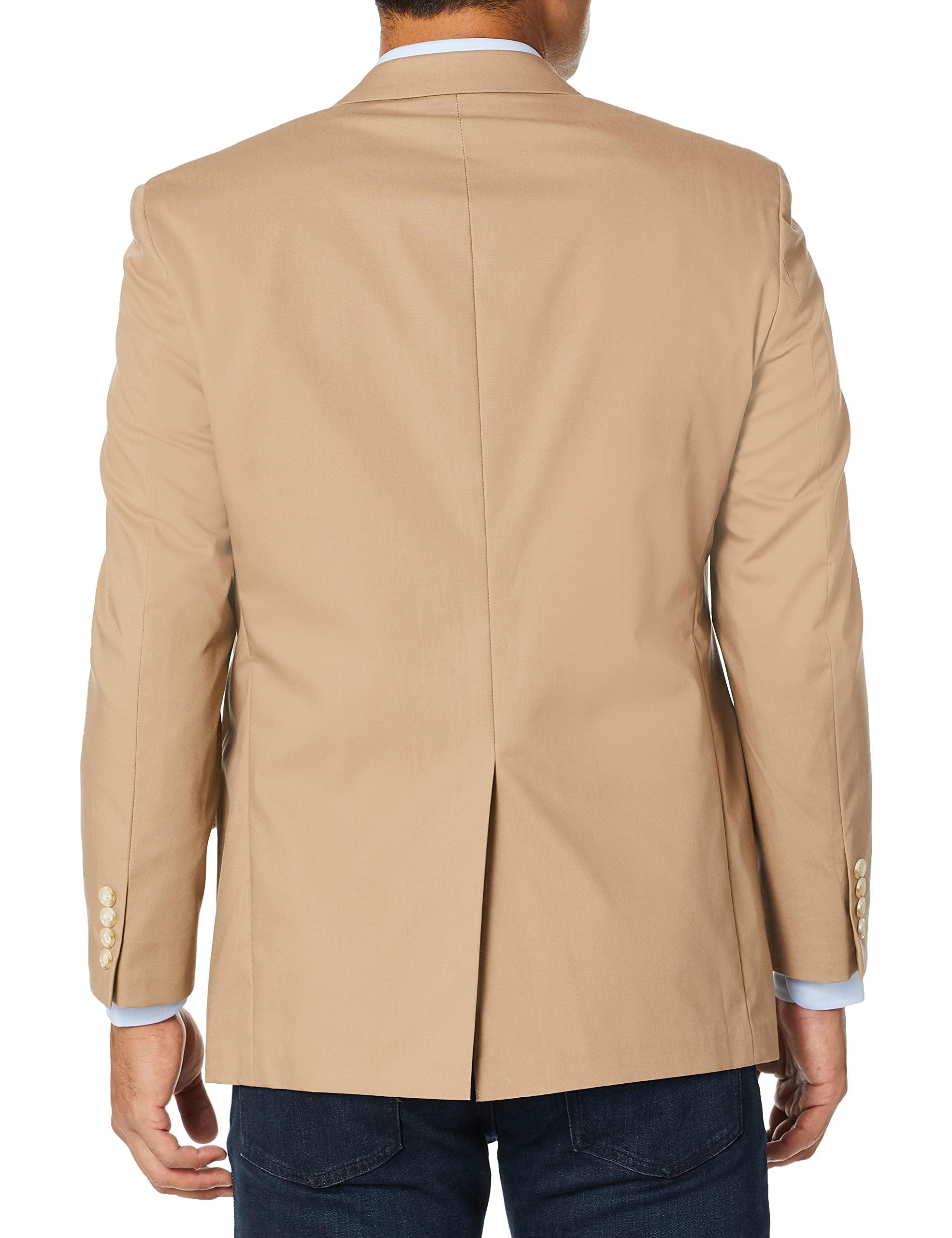 Men's Bradley Khaki Poplin Suit Jacket - Classic Business Blazer for Office, Weddings & Formal Events | Premium Lightweight Summer Suit Separate