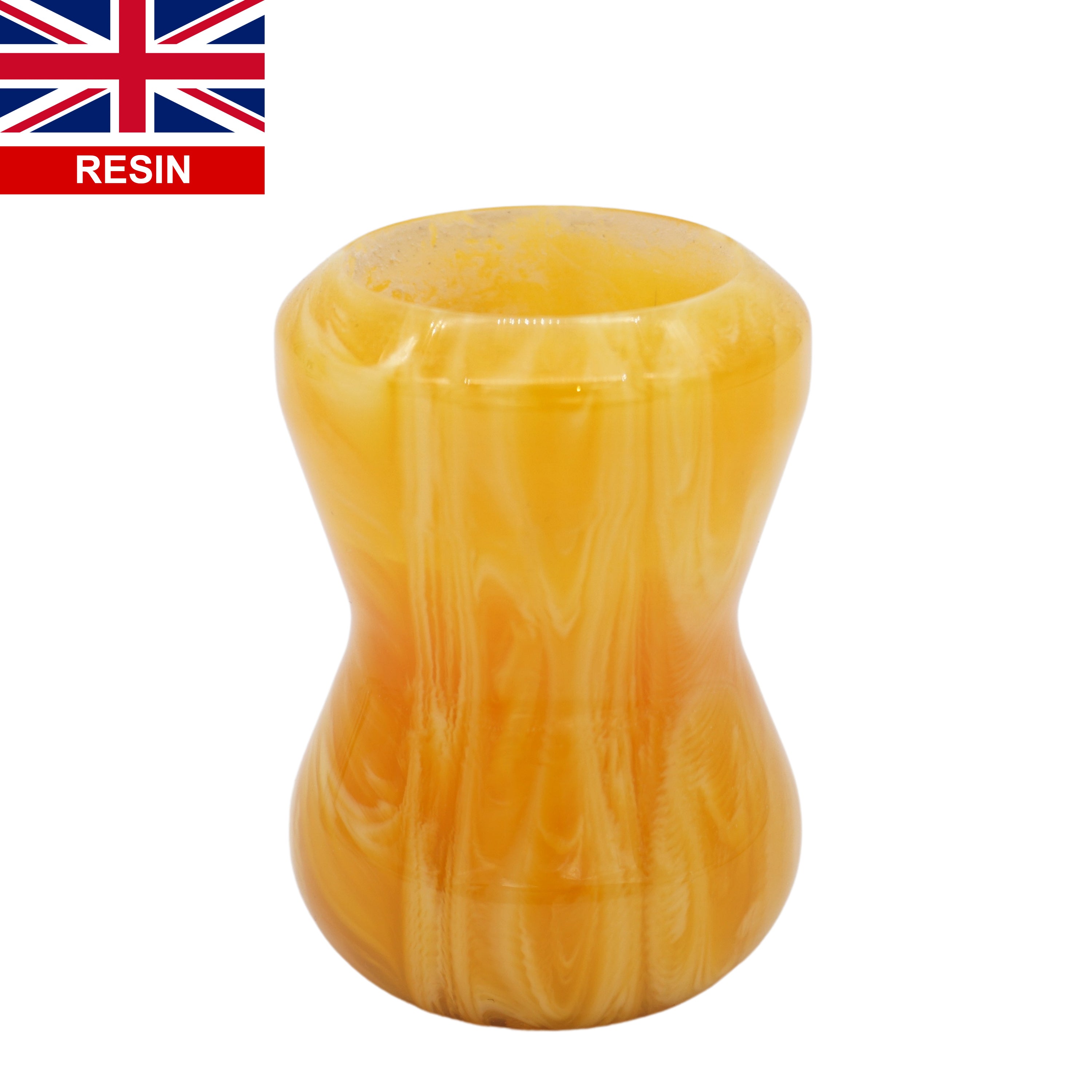 Premium Amber Handcrafted Shaving Brush Handle for Wet Shaving - Fits 24mm & 26mm Knots - Perfect for Traditional Barber Shaving & Luxury Grooming Gifts